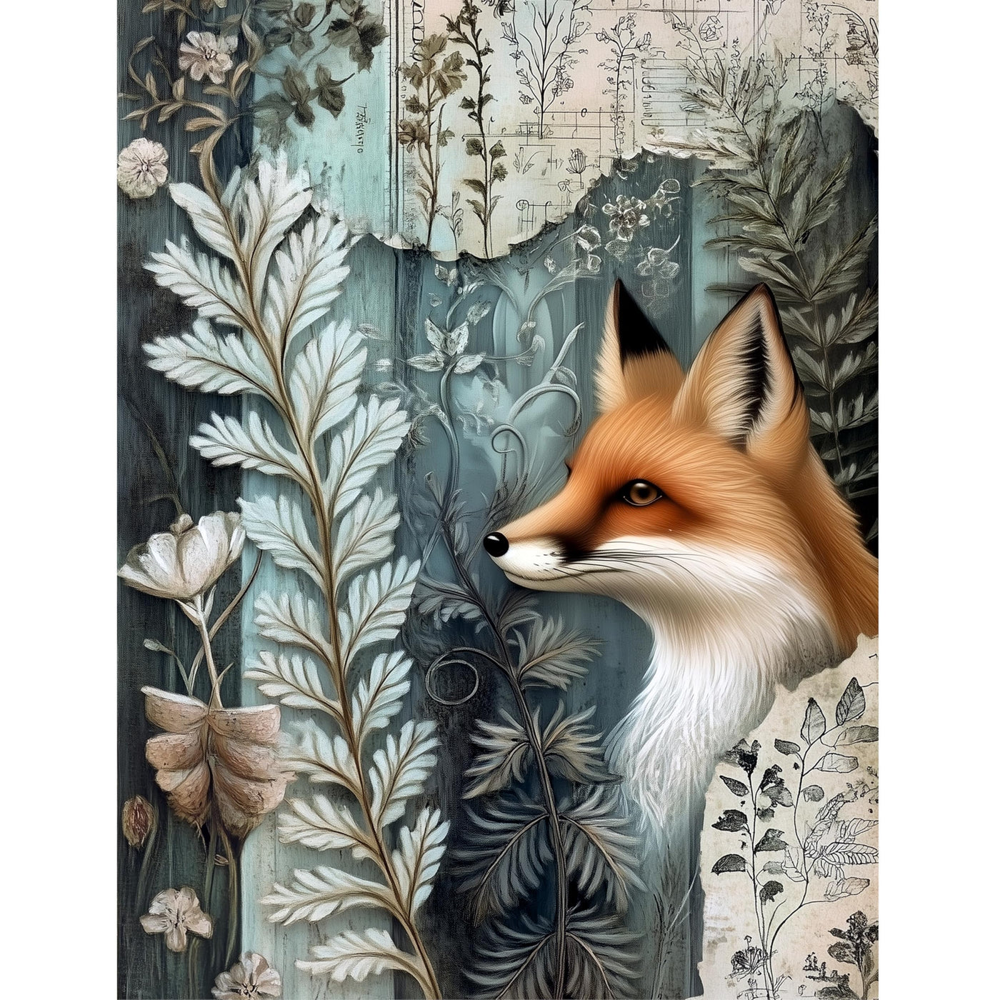 Botanical Rice Papers – Decoupage Paper Design for Furniture, Mixed Media, Cards & Crafts, Decoupage by CRAFT KREATIVELY