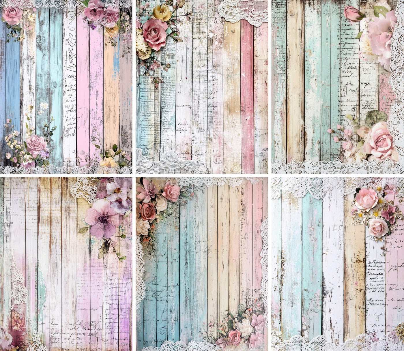 Decoupage Rice Paper, 20 x 26.5cm(6 Sheets) – 6x Decoupage Papers for Collage, Mixed Media, Card Making & Crafts, Decoupage by CRAFT KREATIVELY