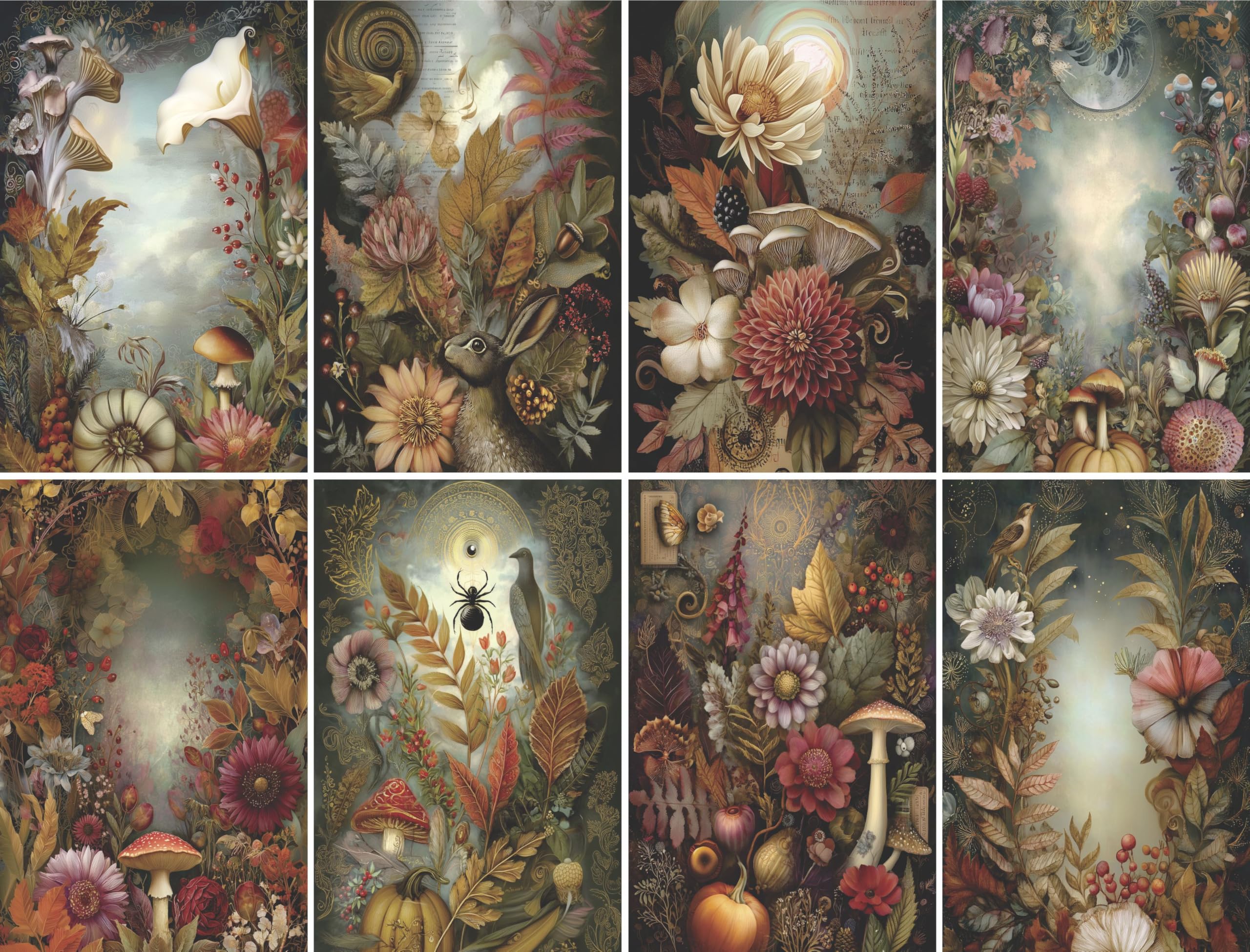 Decoupage Rice Papers - 6 Pieces | 6 Unique Designs | Versatile Decoupage Designs for Art Projects & Crafting by CRAFT KREATIVELY