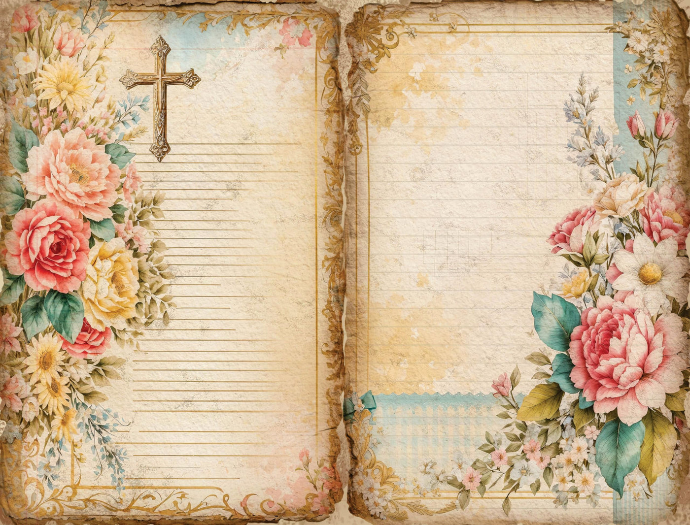Decoupage Rice Papers - 6 Pieces | 12 Unique Designs | Versatile Decoupage Designs for Art Projects & Crafting by CRAFT KREATIVELY