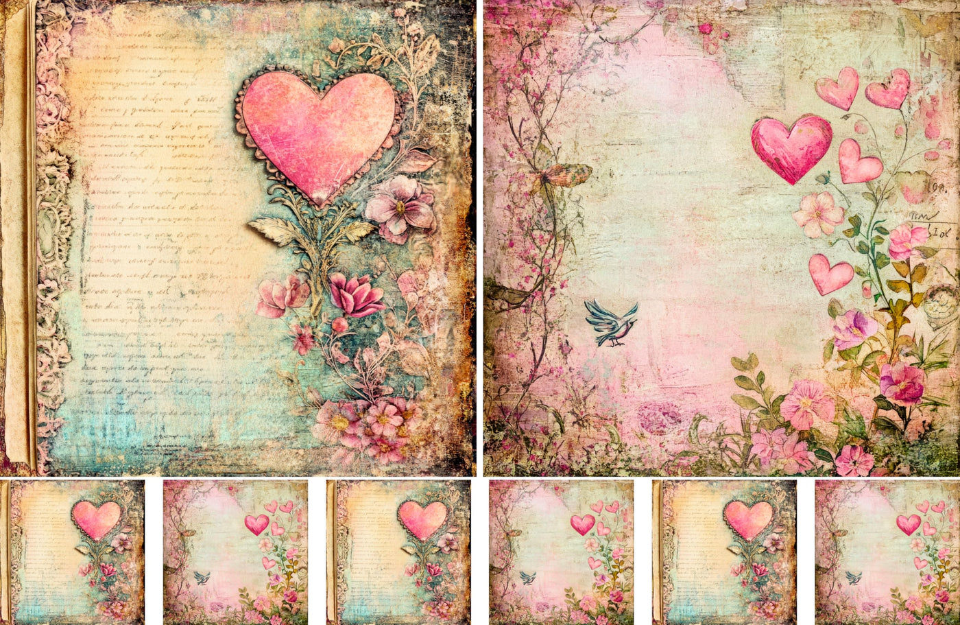 Decoupage Rice Papers - 4 Sheets | 8 Unique Designs | Versatile Christmas Designs for Art Projects & Crafting by CRAFT KREATIVELY