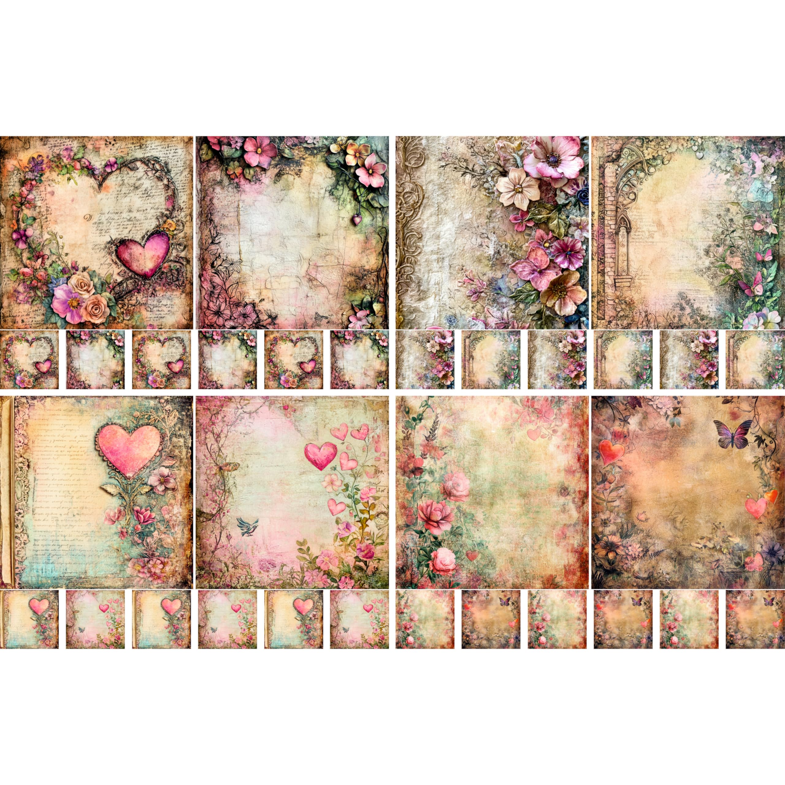 Decoupage Rice Papers - 4 Sheets | 8 Unique Designs | Versatile Christmas Designs for Art Projects & Crafting by CRAFT KREATIVELY