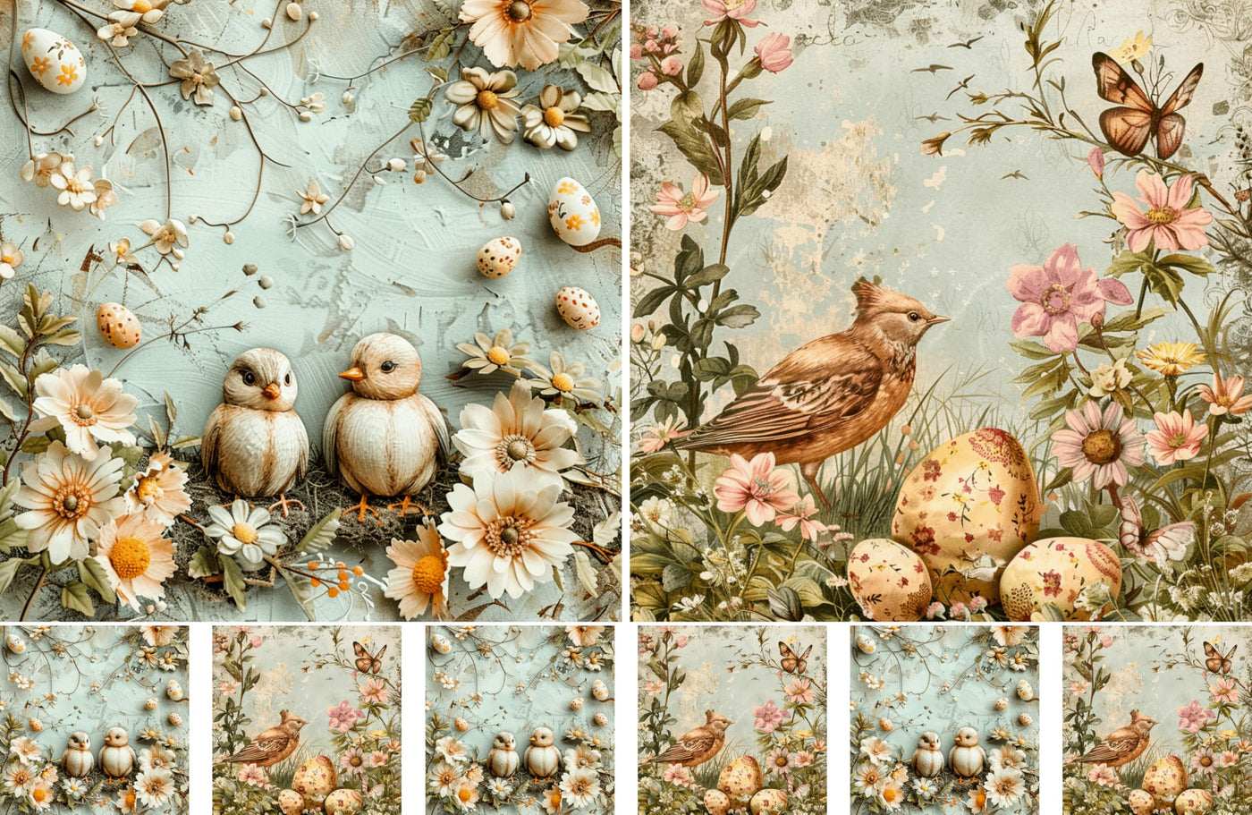 Decoupage Rice Papers - 4 Pages | 8 Unique Designs | Versatile Christmas Designs for Art Projects & Crafting by CRAFT KREATIVELY