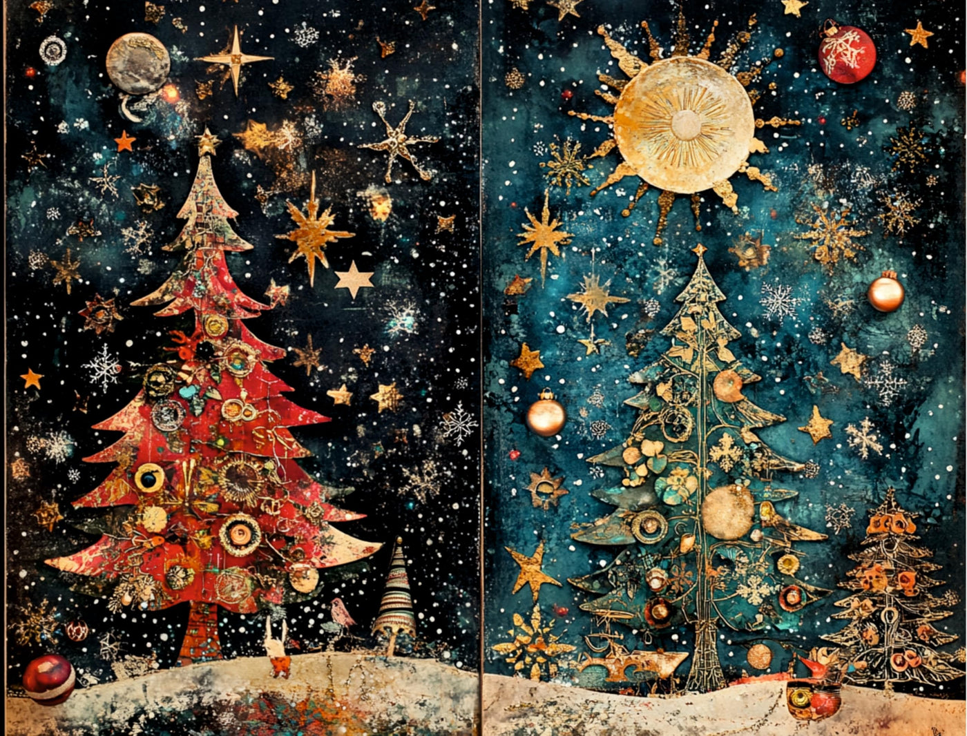 Decoupage Rice Papers - 6 Sheets | 6 Unique Designs | Versatile Christmas Designs for Art Projects & Crafting by CRAFT KREATIVELY