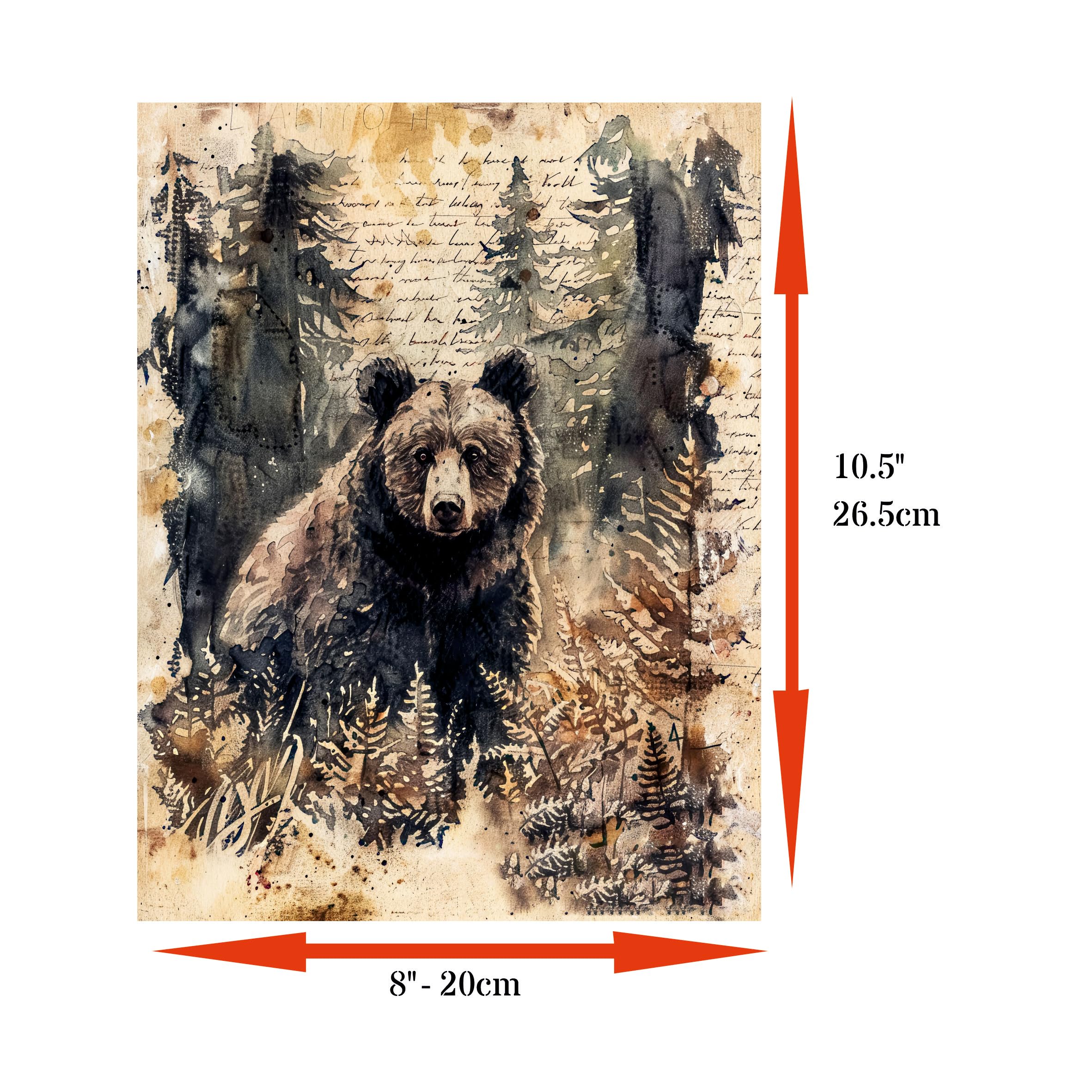 Animal Rice Papers – Decoupage Paper 6x Designs for Collage, Mixed Media, Card Making & Crafts, Decoupage by CRAFT KREATIVELY