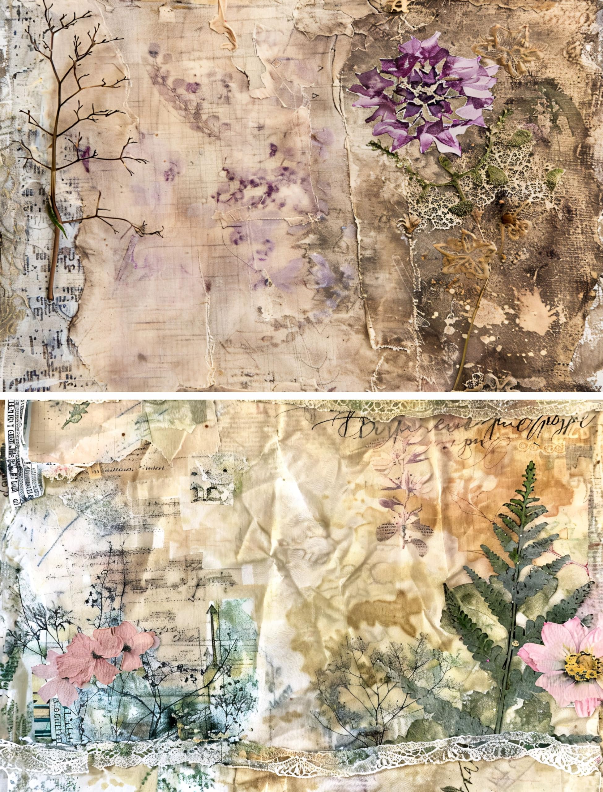 Decoupage Rice Papers - 6 Pieces | 6 Unique Designs | Versatile Decoupage Designs for Art Projects & Crafting by CRAFT KREATIVELY