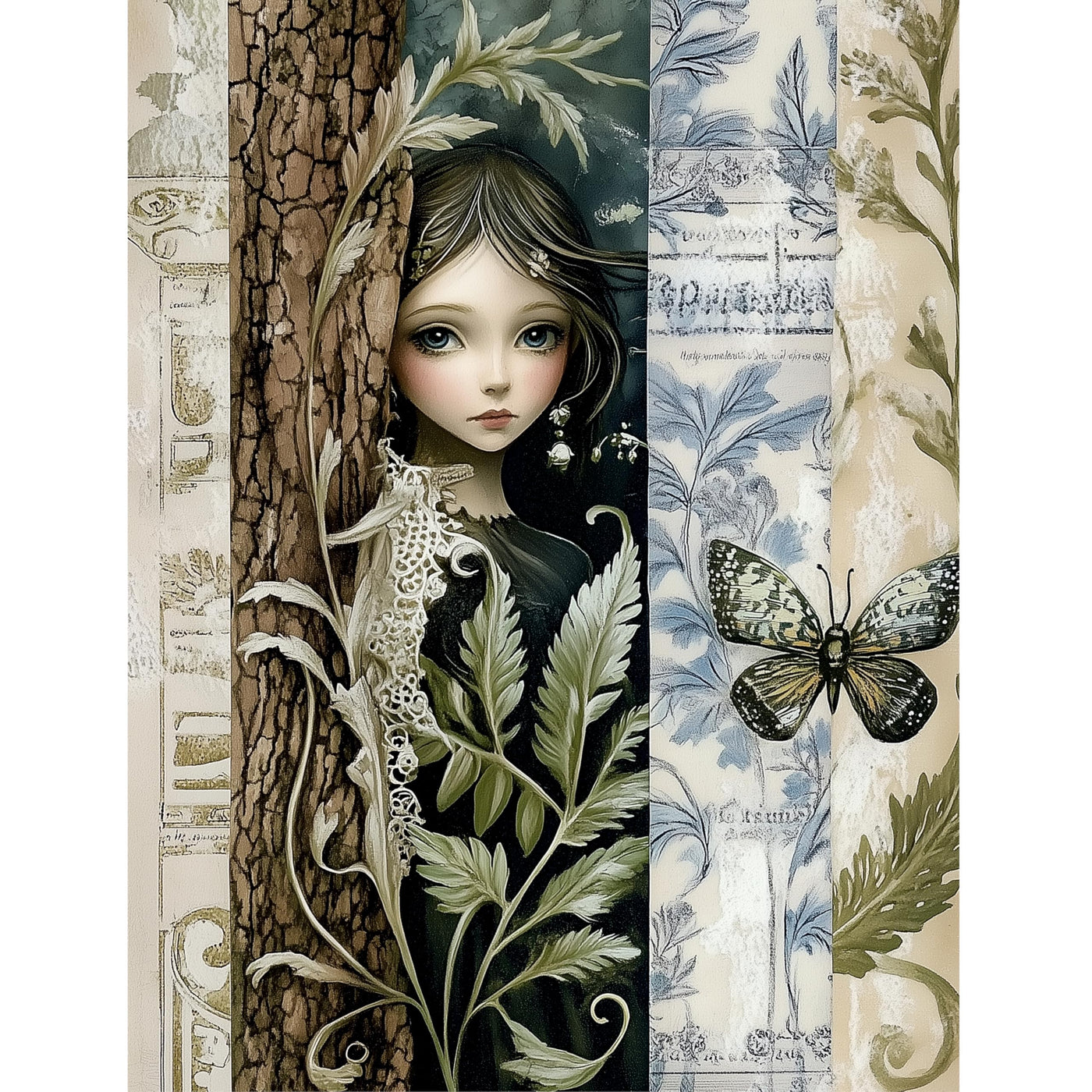 Botanical Rice Papers – Decoupage Paper Design for Furniture, Mixed Media, Cards & Crafts, Decoupage by CRAFT KREATIVELY