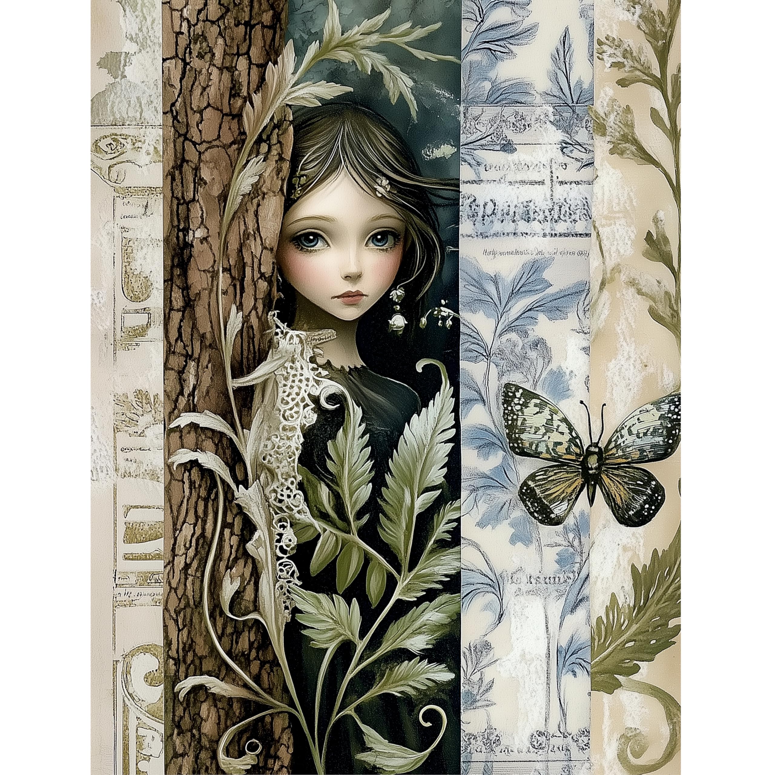 Botanical Rice Papers – Decoupage Paper Design for Furniture, Mixed Media, Cards & Crafts, Decoupage by CRAFT KREATIVELY