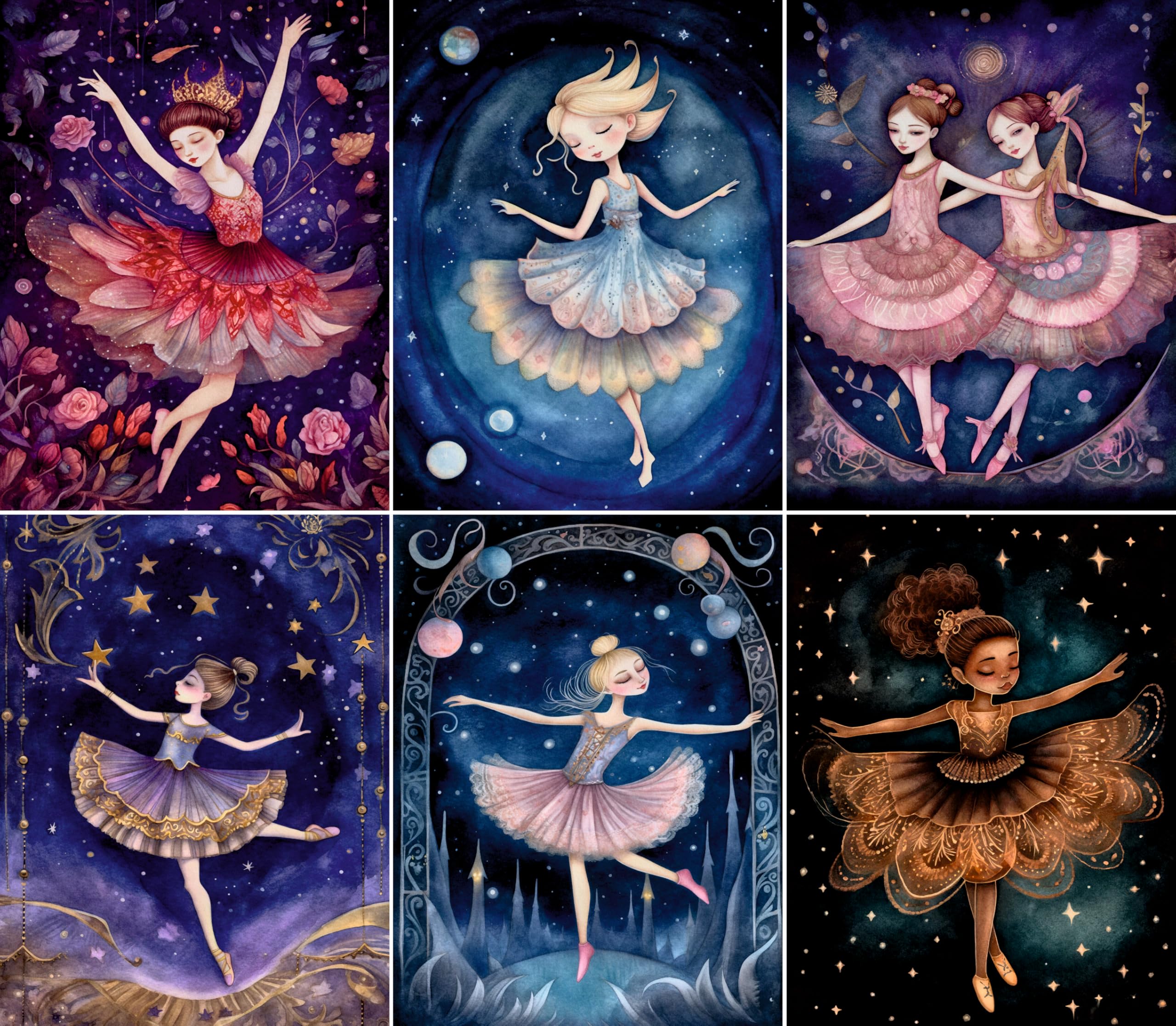 Decoupage Rice Paper, 20 x 26.5cm (6 Sheets) – 6x Decoupage Ballet Papers for Collage, Mixed Media, Card Making & Crafts, Decoupage by CRAFT KREATIVELY