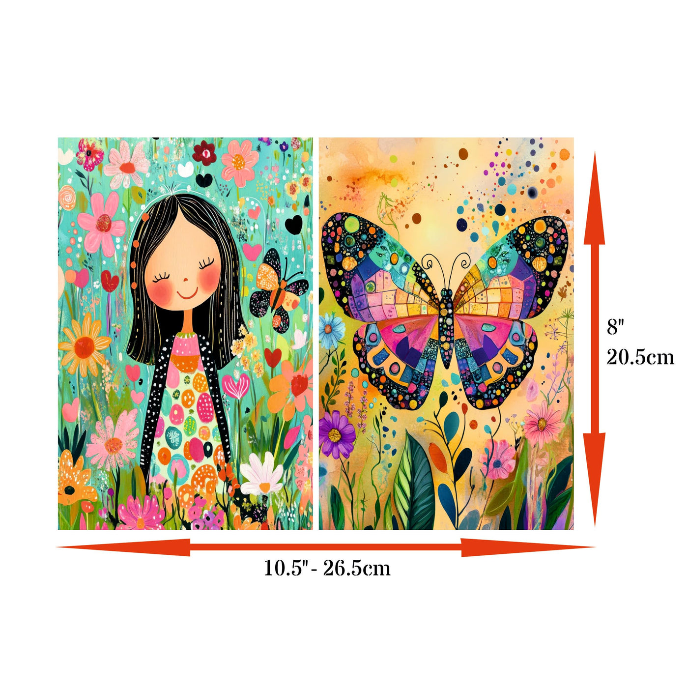 Decoupage Rice Papers - 6 Pieces | 6 Unique Designs | Versatile Decoupage Designs for Art Projects & Crafting by CRAFT KREATIVELY