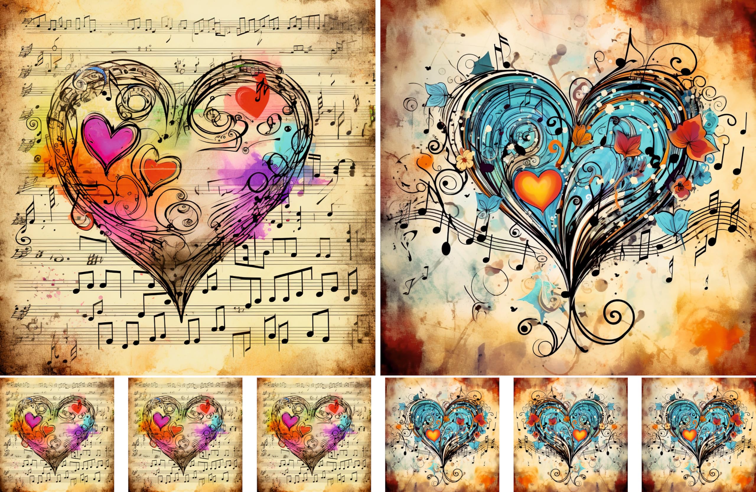 Decoupage Rice Papers - 4 Sheets | 8 Unique Designs | Versatile Christmas Designs for Art Projects & Crafting by CRAFT KREATIVELY