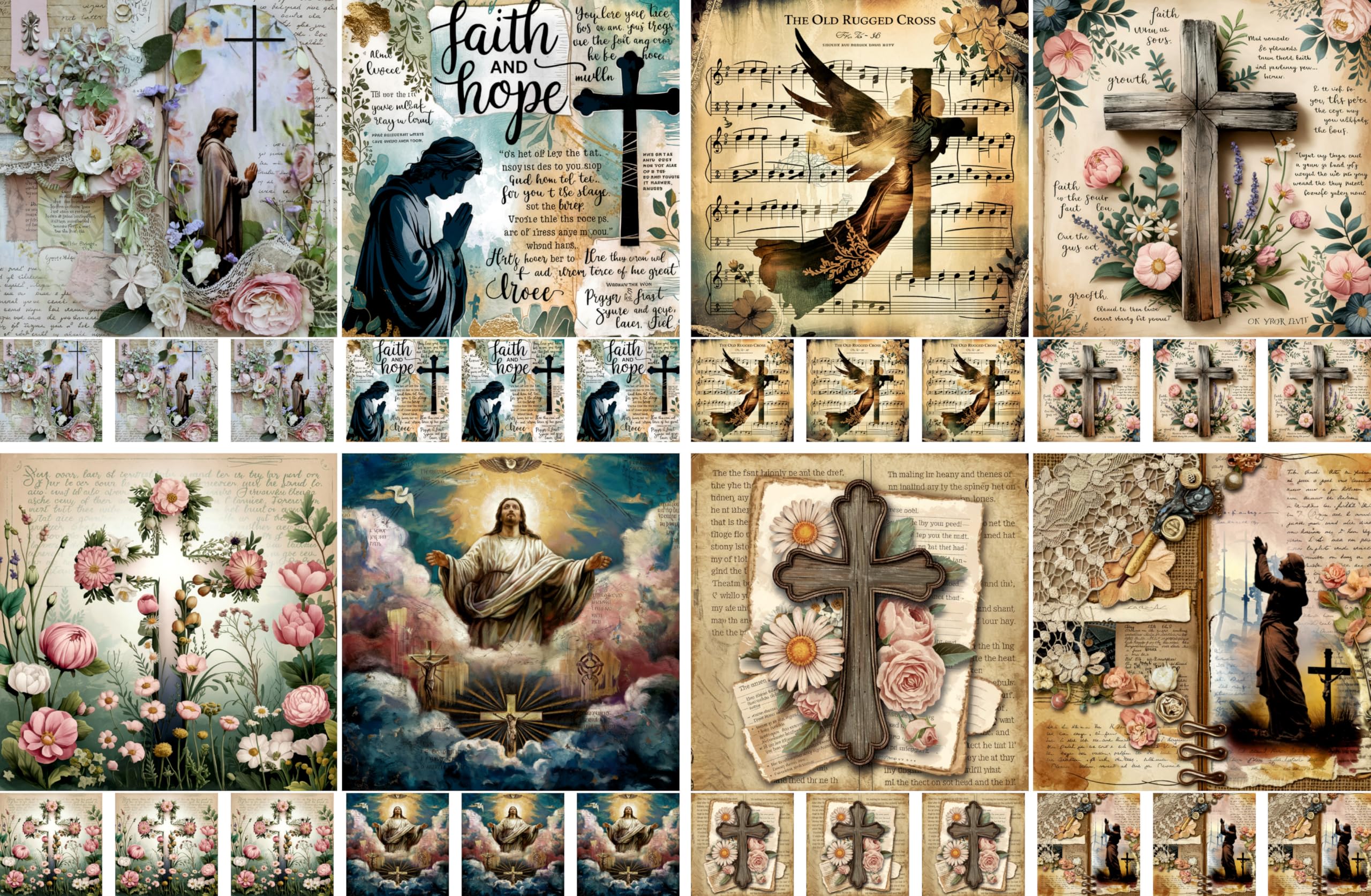 Christian Rice Papers – Decoupage Paper Design for Furniture, Mixed Media, Cards & Crafts, Decoupage by CRAFT KREATIVELY