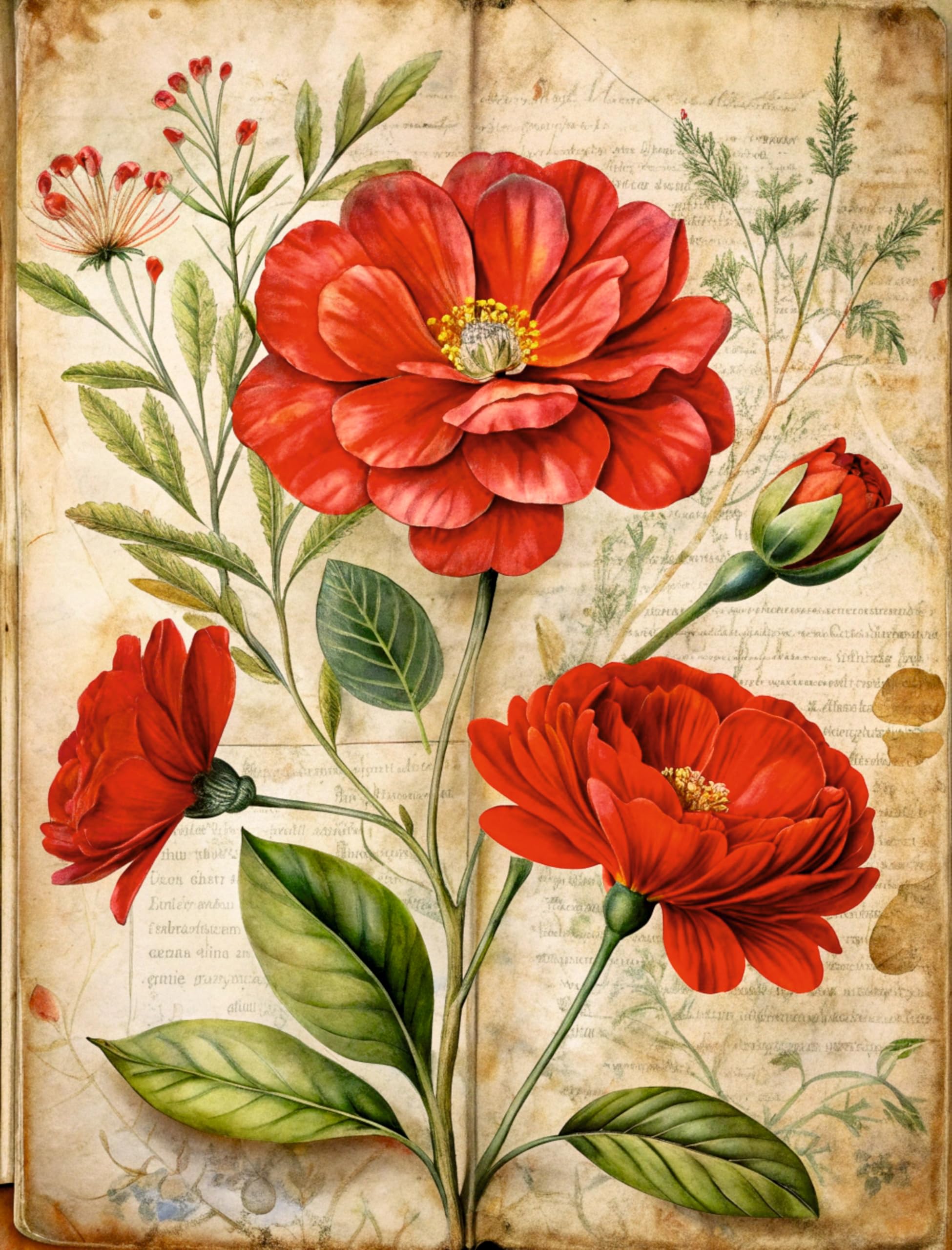 Decoupage Rice Papers - 6 Pieces | 6 Unique Designs | Versatile Decoupage Designs for Art Projects & Crafting by CRAFT KREATIVELY