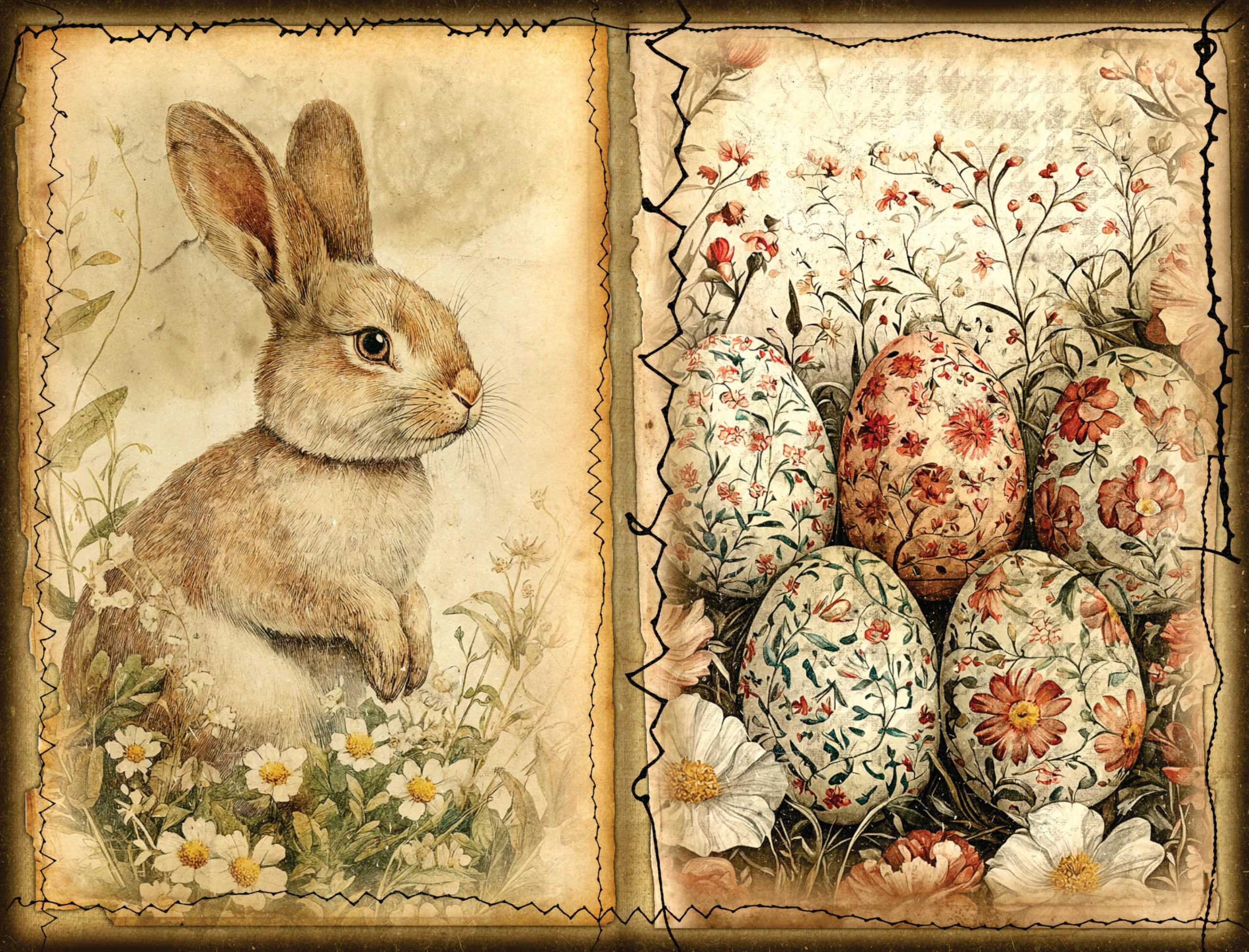 Decoupage Rice Papers - 6 Pieces | 12 Unique Designs | Versatile Decoupage Designs for Art Projects & Crafting by CRAFT KREATIVELY