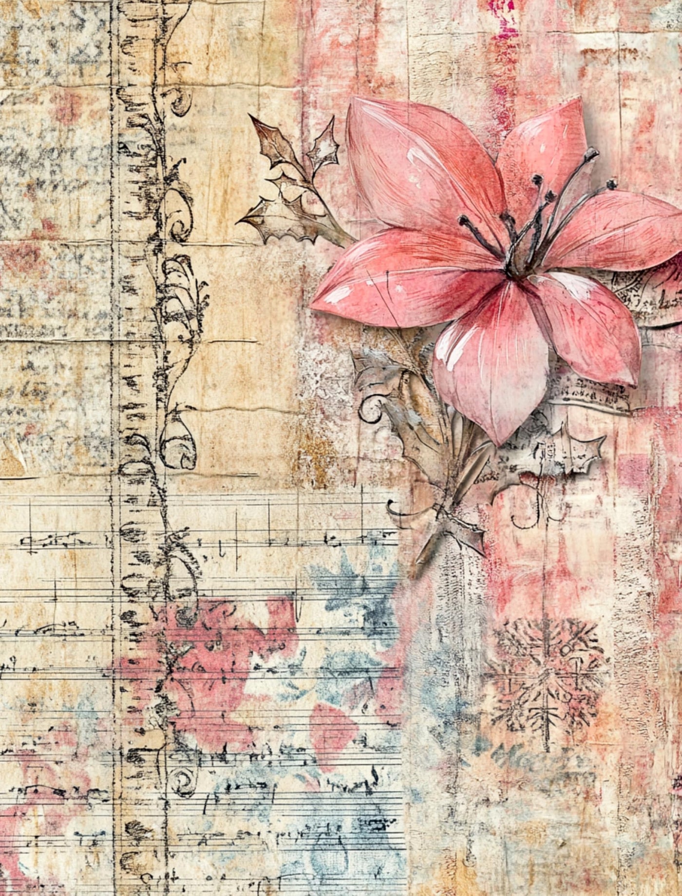 Decoupage Rice Papers - 4 Sheets | 32 Pieces | 8 Unique Designs | Versatile Designs for Art Projects & Crafting by CRAFT KREATIVELY