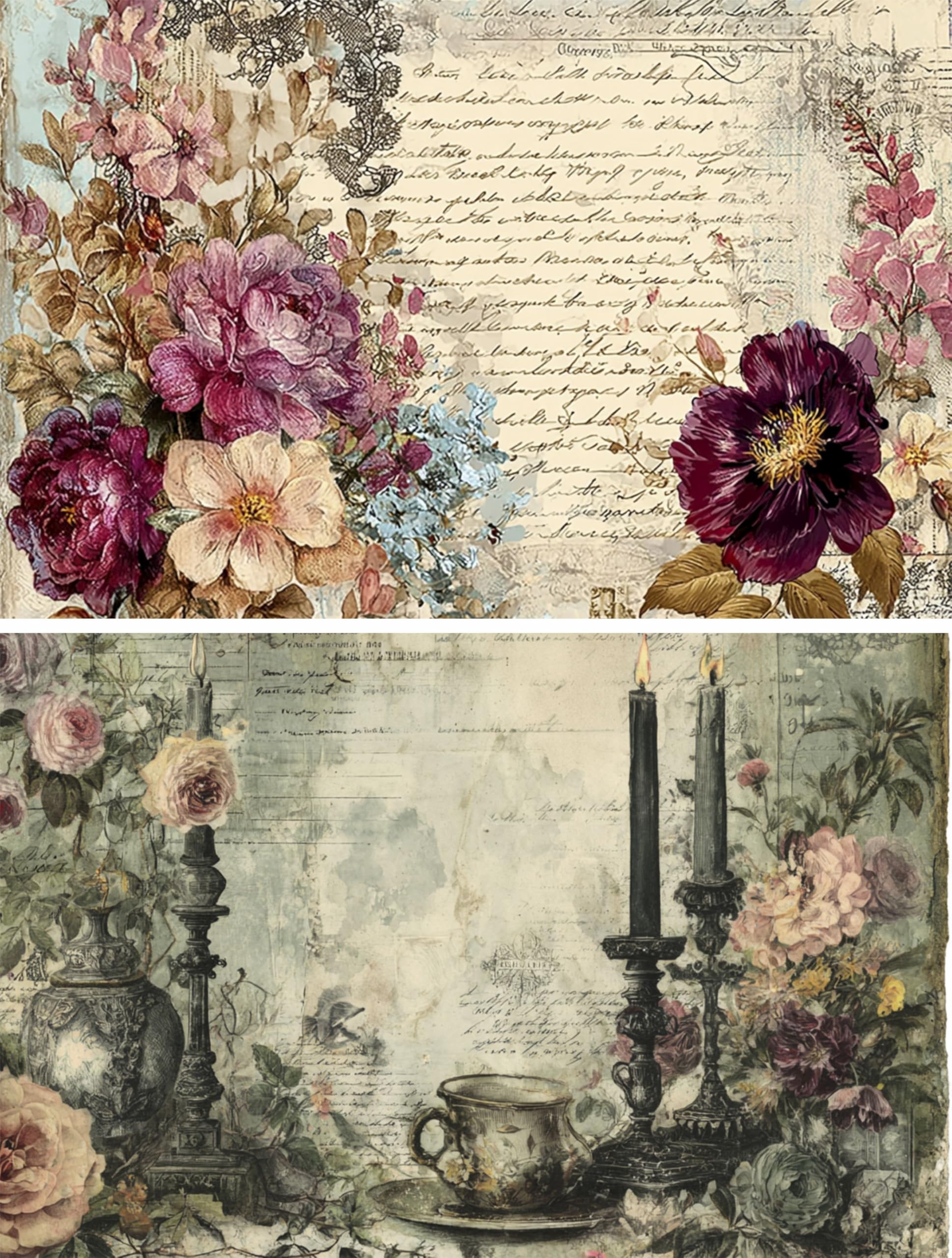 Decoupage Rice Papers - 6 Pieces | 6 Unique Designs | Versatile Decoupage Designs for Art Projects & Crafting by CRAFT KREATIVELY