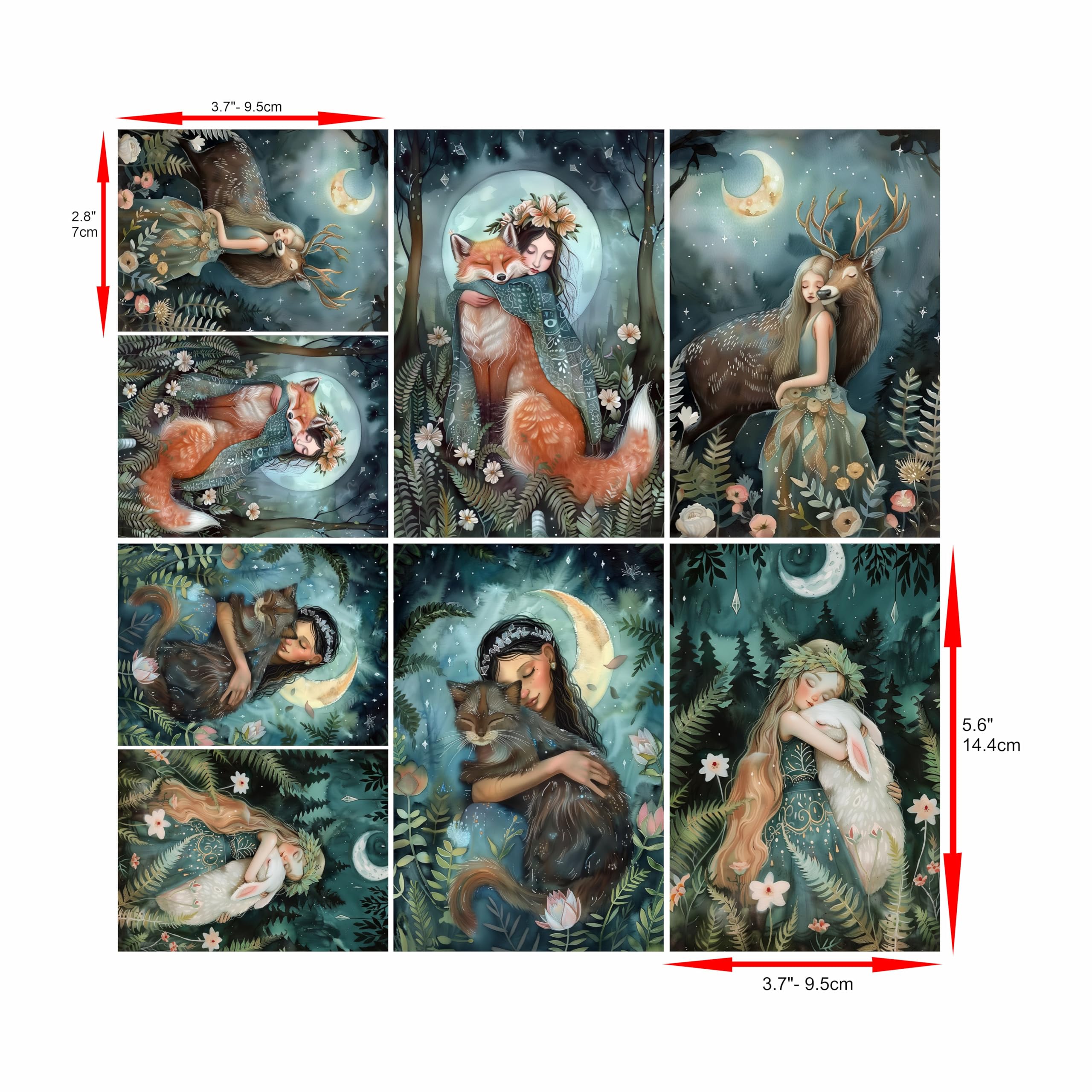Animal Smalls Rice Papers – Decoupage Paper 16x Designs for Collage, Mixed Media, Card Making & Crafts, Decoupage by CRAFT KREATIVELY