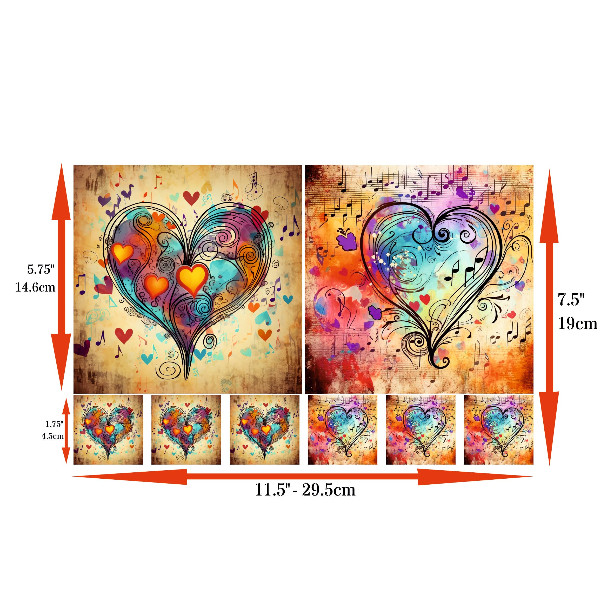 Decoupage Rice Papers - 4 Sheets | 8 Unique Designs | Versatile Christmas Designs for Art Projects & Crafting by CRAFT KREATIVELY