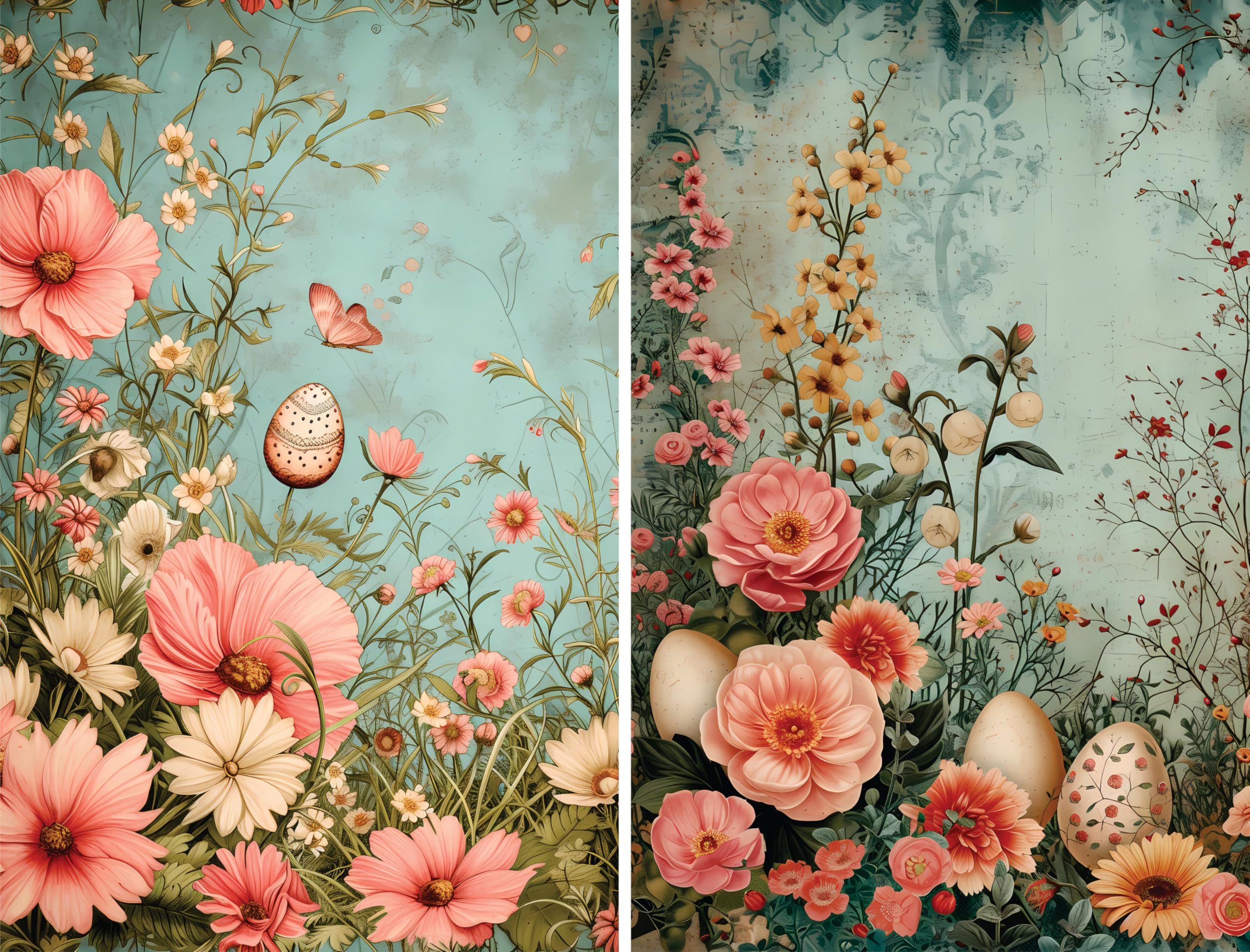 Decoupage Rice Papers - 6 Pieces | 12 Unique Designs | Versatile Decoupage Designs for Art Projects & Crafting by CRAFT KREATIVELY