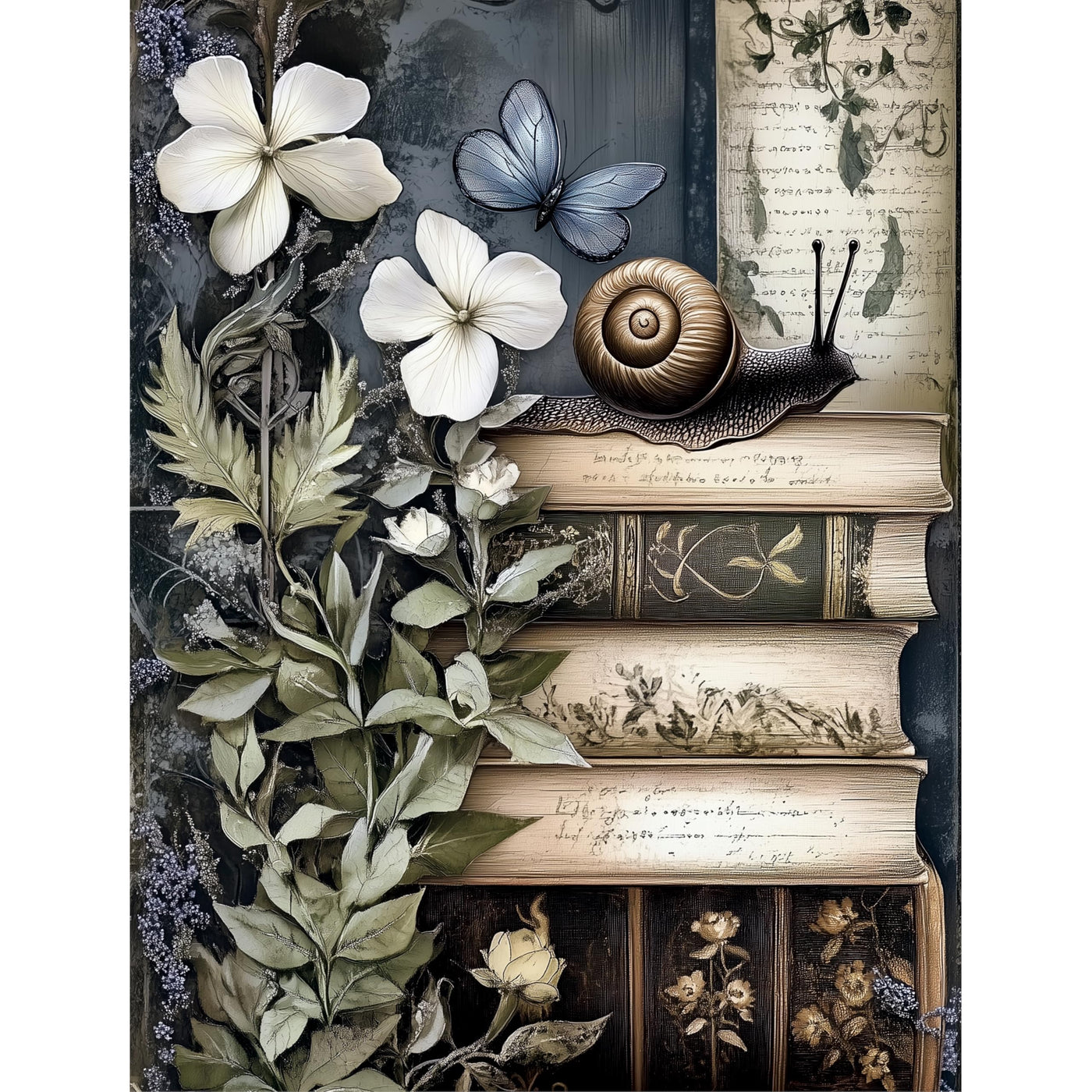 Botanical Rice Papers – Decoupage Paper Design for Furniture, Mixed Media, Cards & Crafts, Decoupage by CRAFT KREATIVELY