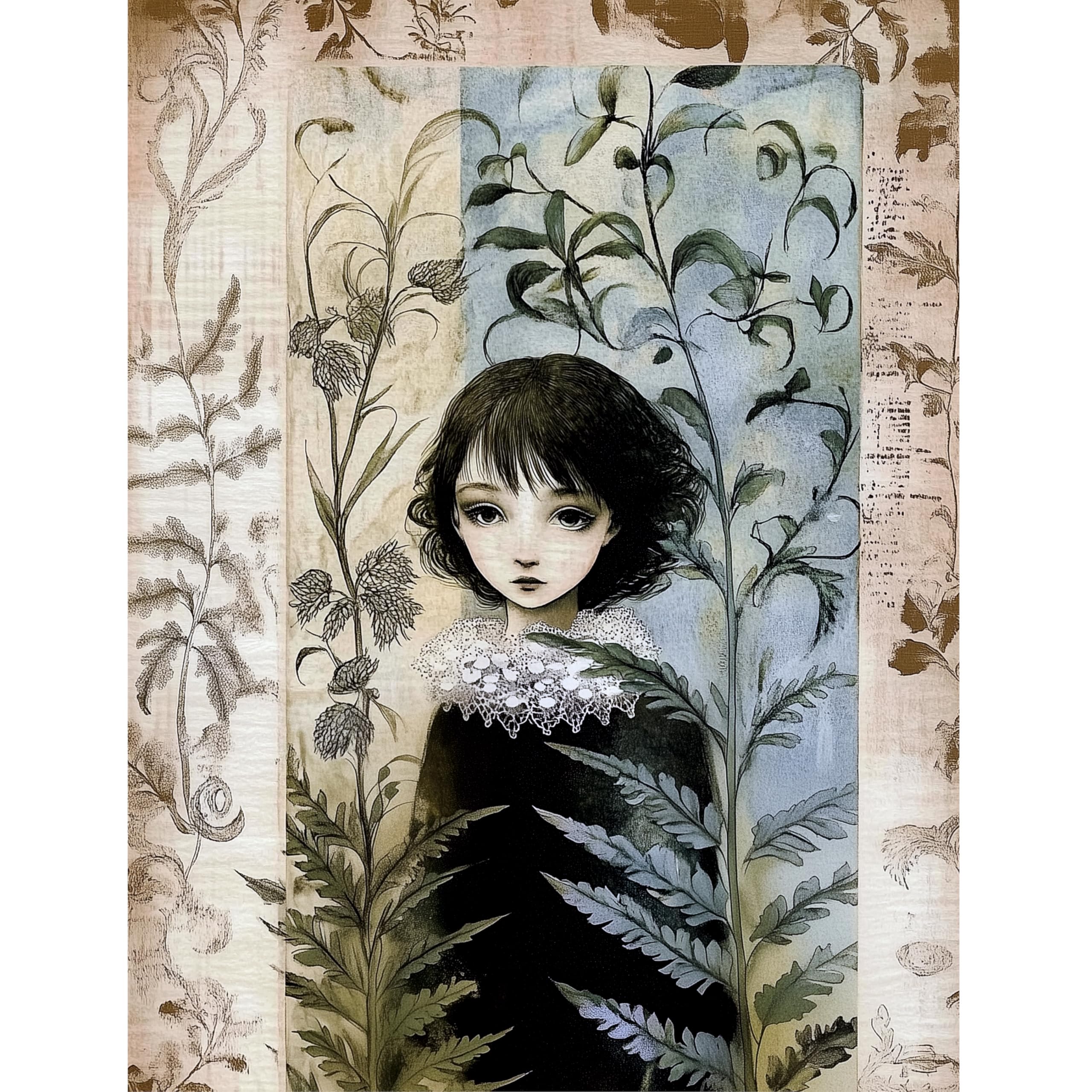 Botanical Rice Papers – Decoupage Paper Design for Furniture, Mixed Media, Cards & Crafts, Decoupage by CRAFT KREATIVELY