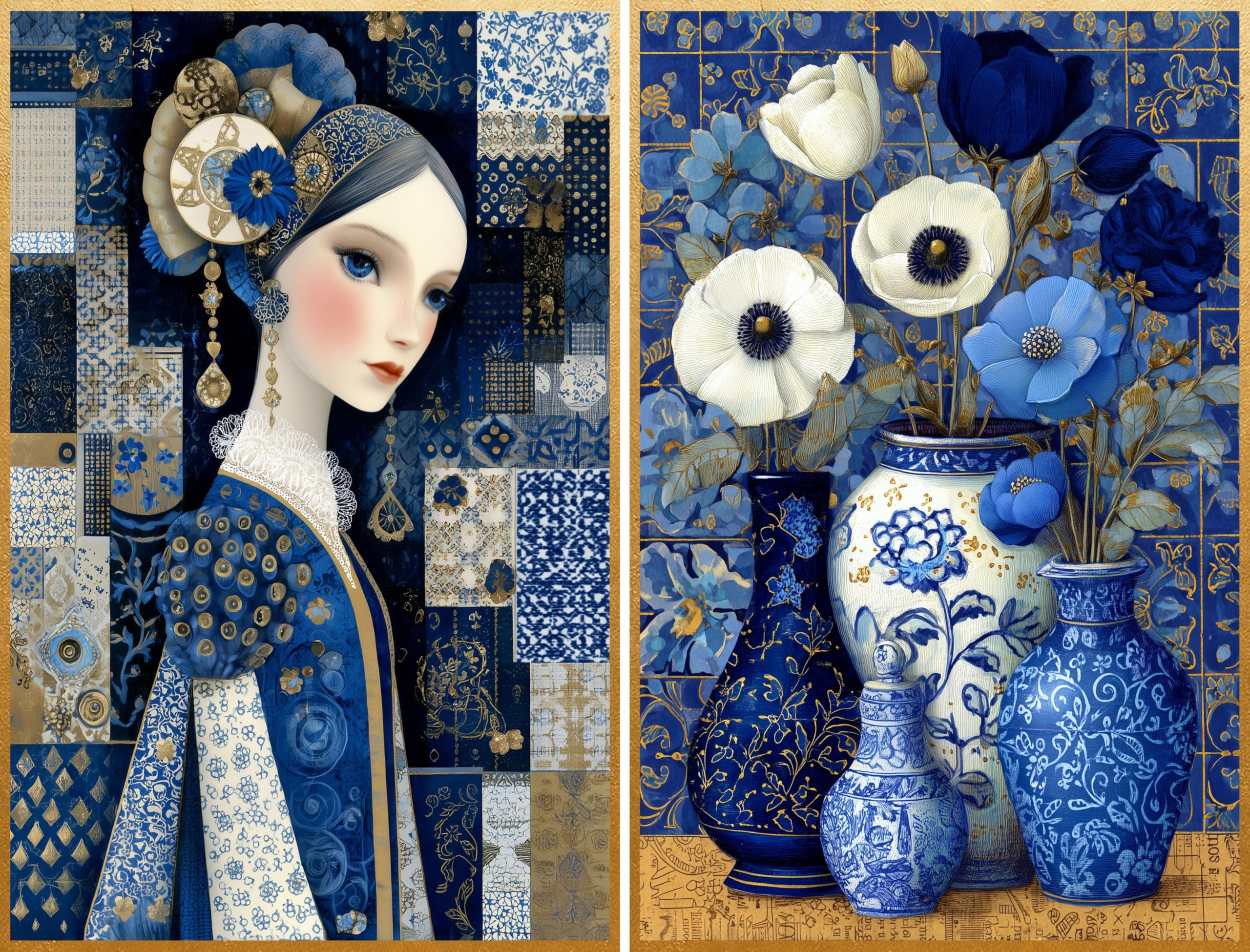 Decoupage Rice Papers - 6 Pieces | 6 Unique Designs | Versatile Decoupage Designs for Art Projects & Crafting by CRAFT KREATIVELY