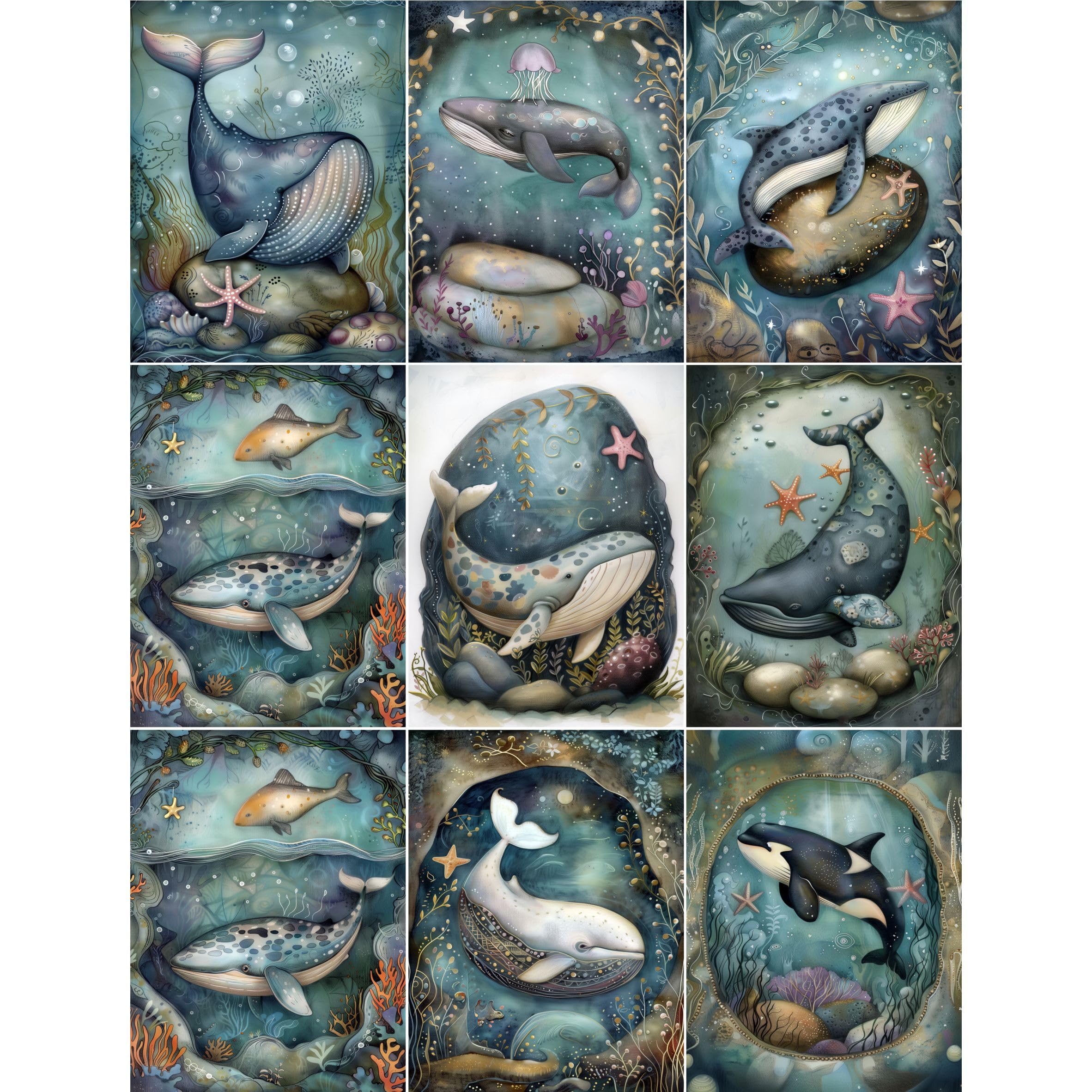 Cameos Rice Paper - for Decoupage Furniture Print Crafts