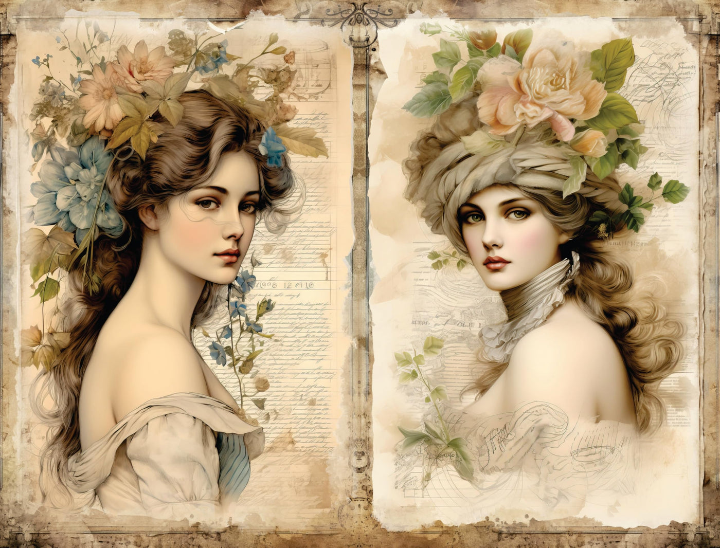 Decoupage Rice Papers - 6 Pieces | 12 Unique Designs | Versatile Decoupage Designs for Art Projects & Crafting by CRAFT KREATIVELY