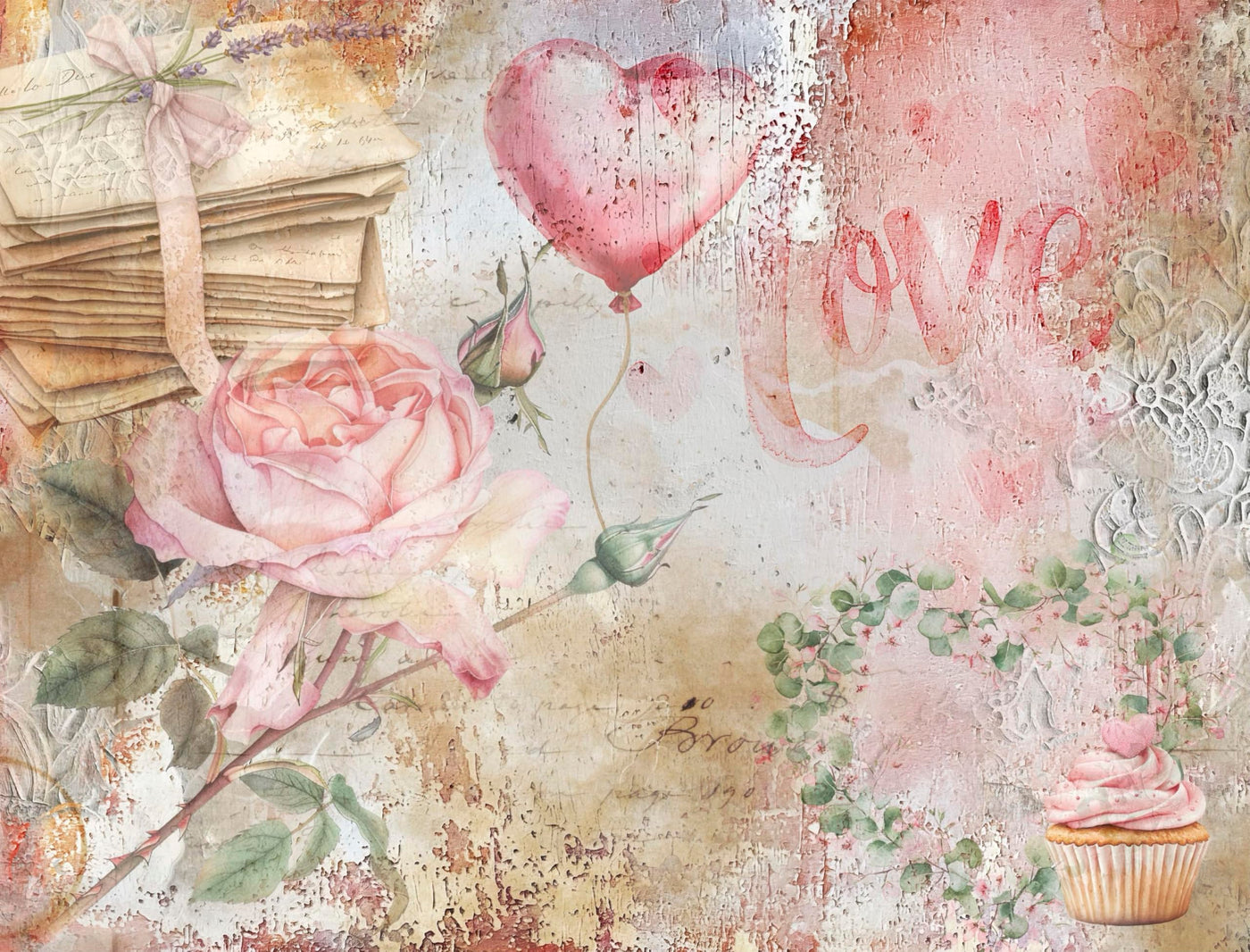 Decoupage Rice Papers - 6 Pieces | 6 Unique Designs | Versatile Decoupage Designs for Art Projects & Crafting by CRAFT KREATIVELY