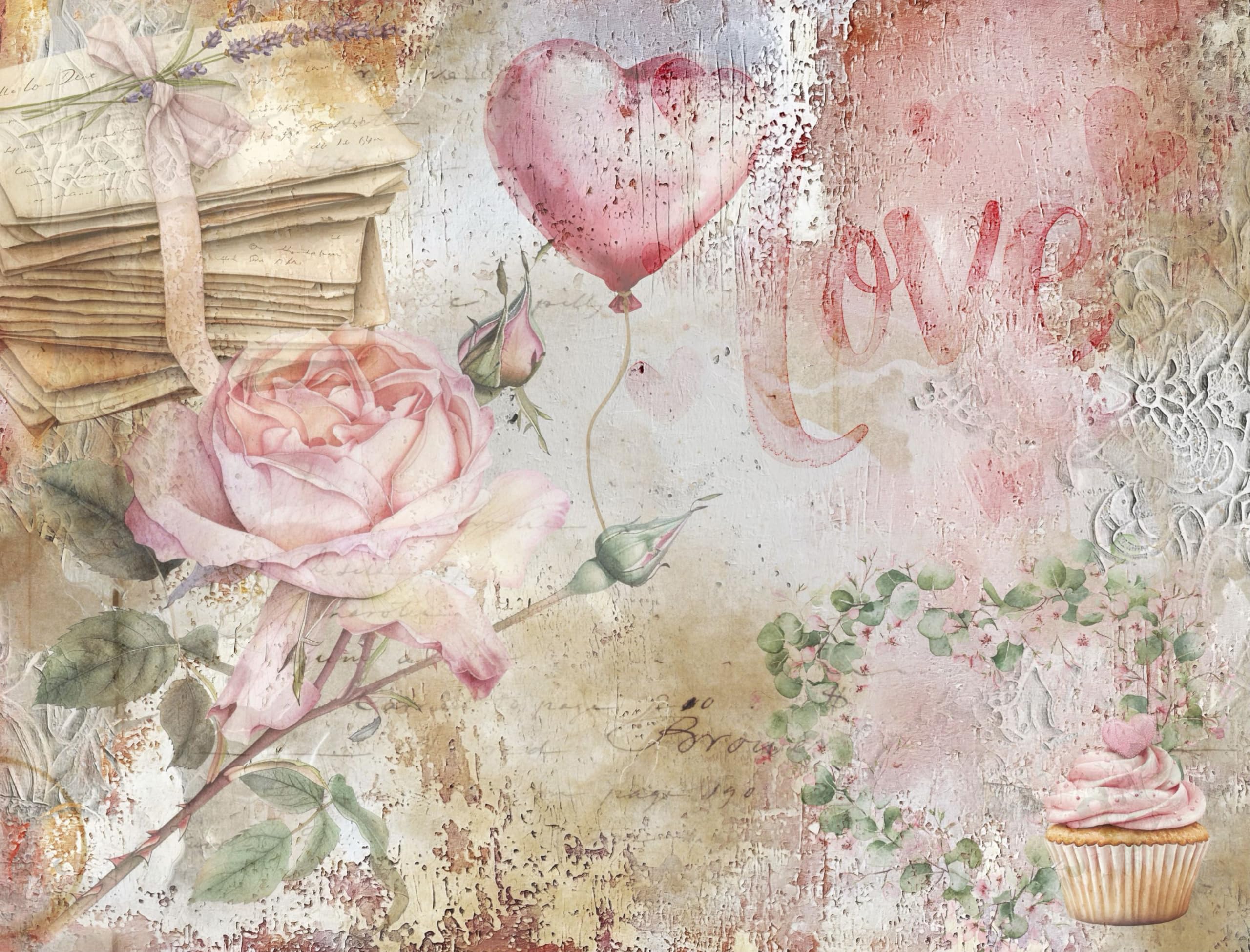 Decoupage Rice Papers - 6 Pieces | 6 Unique Designs | Versatile Decoupage Designs for Art Projects & Crafting by CRAFT KREATIVELY