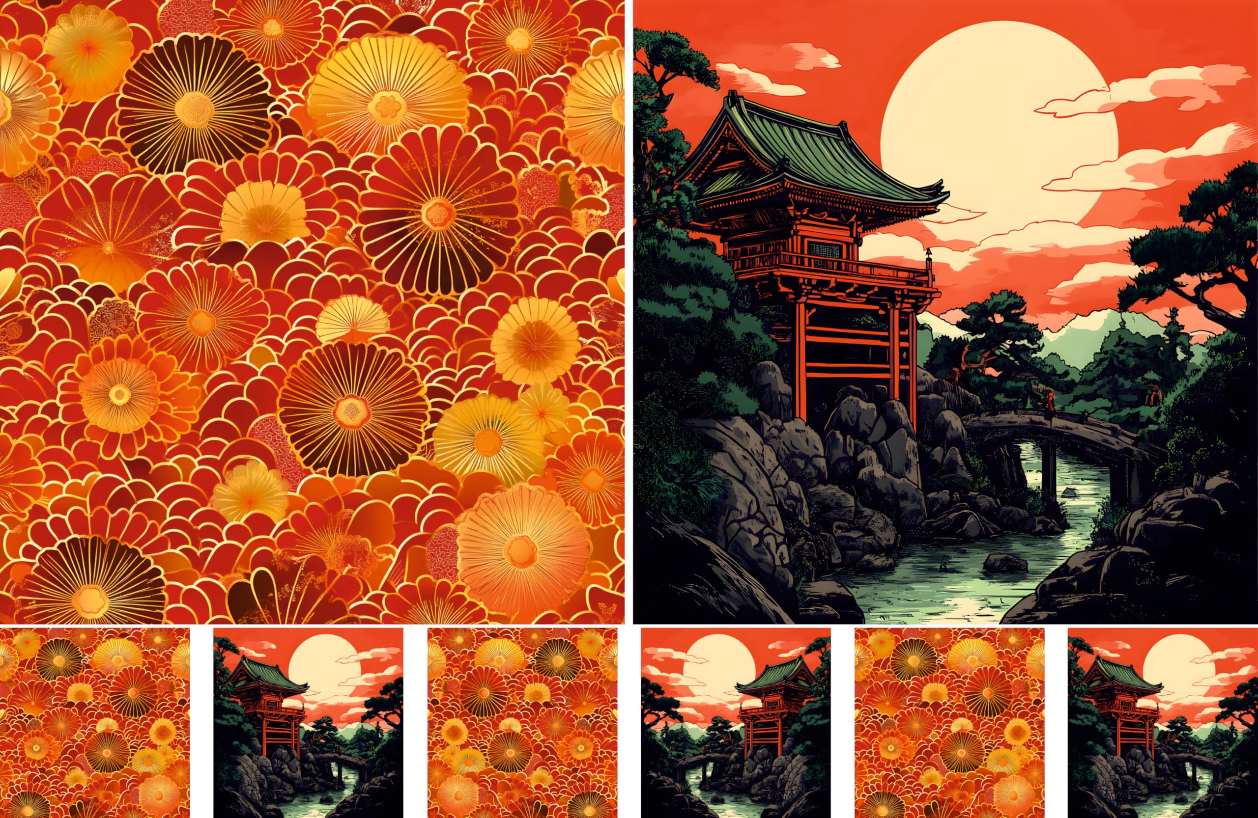 Decoupage Rice Paper, 8 x 10.5” (A4) – 9 Pages – 18 Coordinated Designs – Premium 30gsm Craft Paper for Furniture, Scrapbooking & DIY Décor by Craft Kreatively