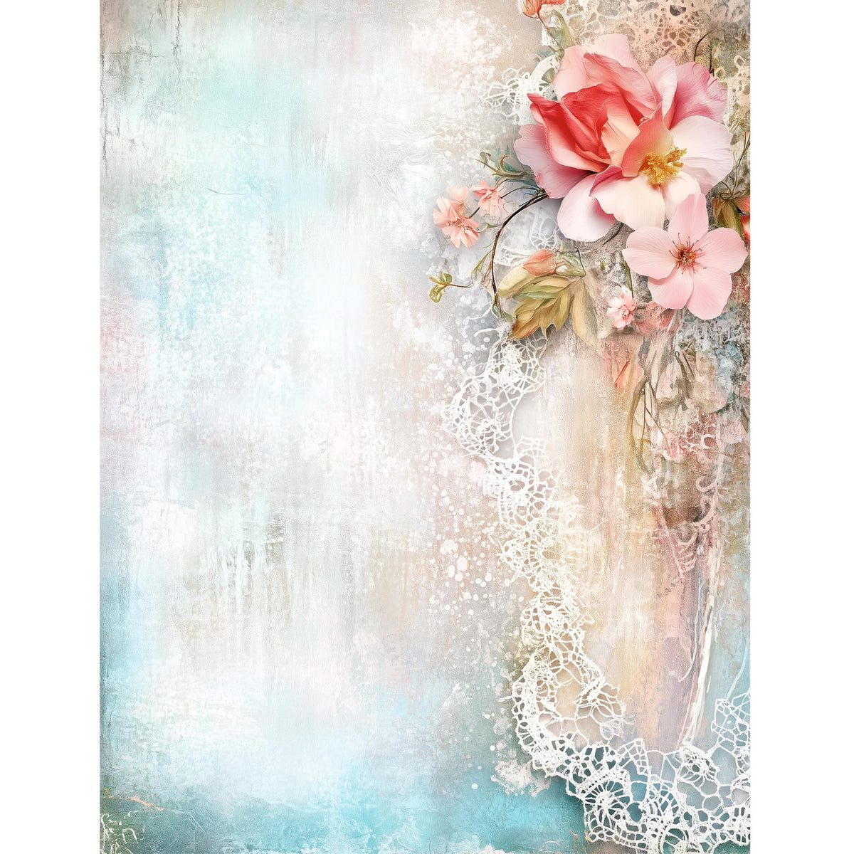 Sewing Rice Papers – Decoupage Paper Design for Furniture, Mixed Media, Cards & Crafts, Decoupage by CRAFT KREATIVELY