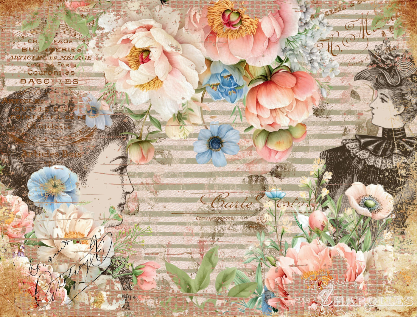 Decoupage Rice Papers - 6 Pieces | 6 Unique Designs | Versatile Decoupage Designs for Art Projects & Crafting by CRAFT KREATIVELY