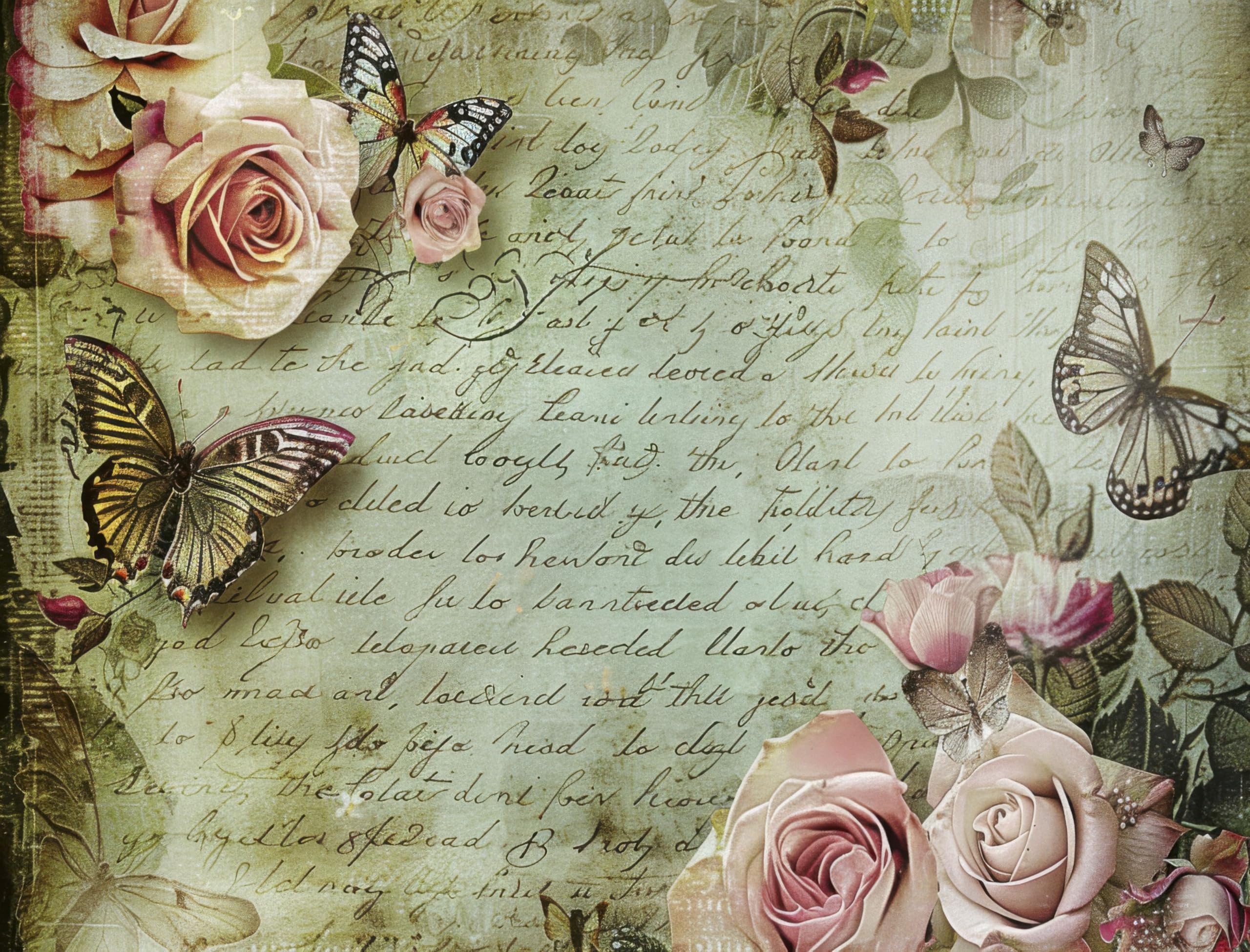 Decoupage Rice Papers - 6 Pieces | 6 Unique Designs | Versatile Decoupage Designs for Art Projects & Crafting by CRAFT KREATIVELY