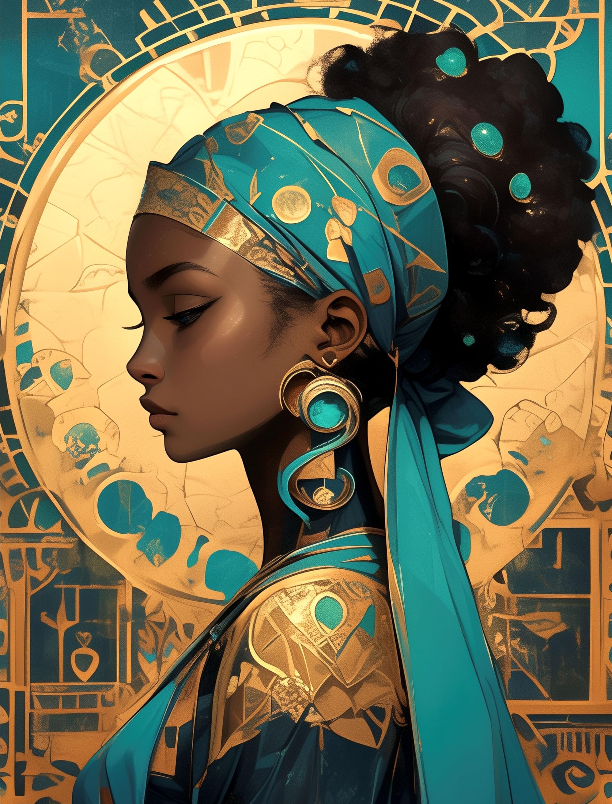 African Girls Rice Papers, 20 x 26.5cm (6 Sheets) – Decoupage Paper 6x Designs for Collage, Mixed Media, Card Making & Crafts, Decoupage by CRAFT KREATIVELY