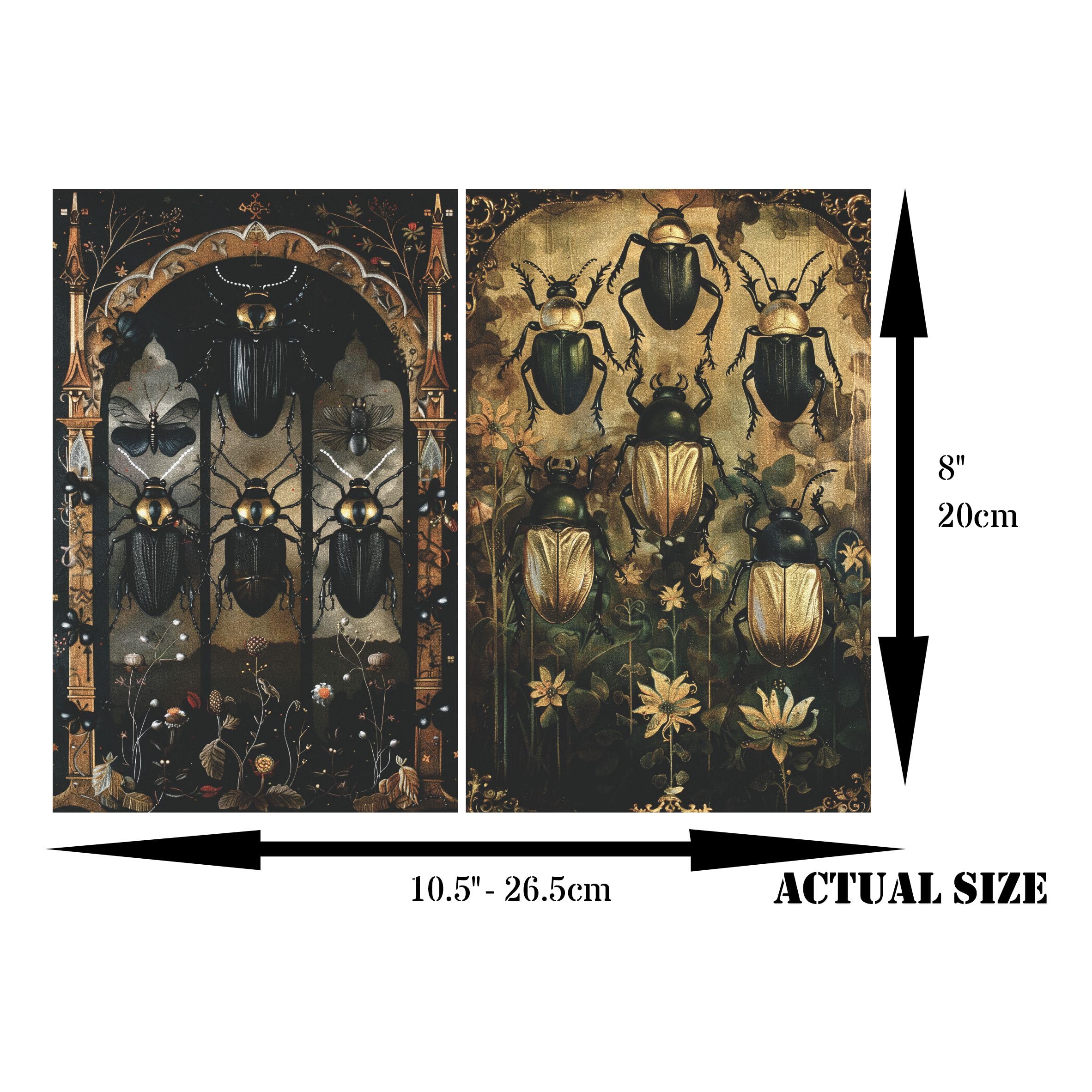 Card Size Decoupage Rice Paper, 8 x 10.5 inch - for Scrapbooking Cards Crafts