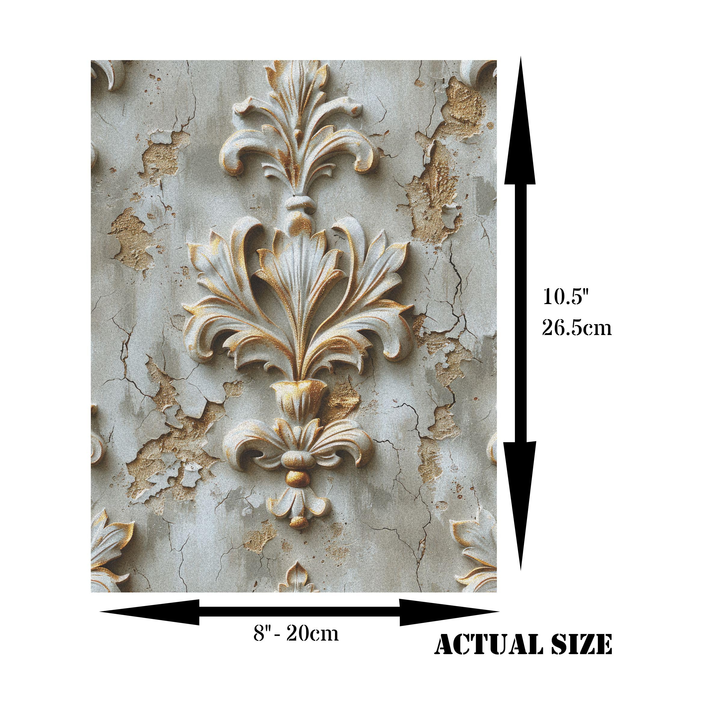 Embossed Rice Paper – for Decoupage Scrapbooking Cards Crafts