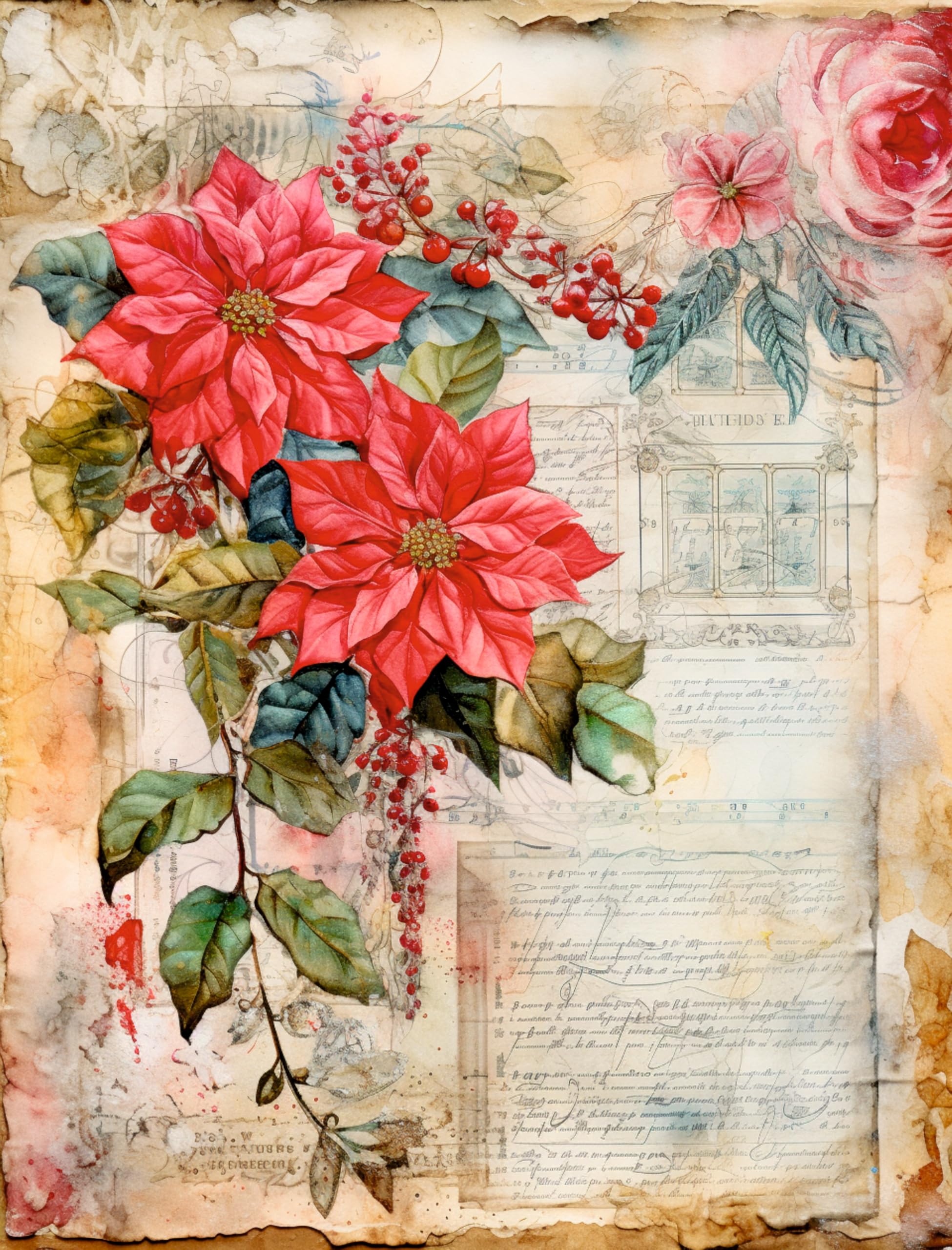 Decoupage Rice Papers - 4 Sheets | 32 Pieces | 8 Unique Designs | Versatile Designs for Art Projects & Crafting by CRAFT KREATIVELY