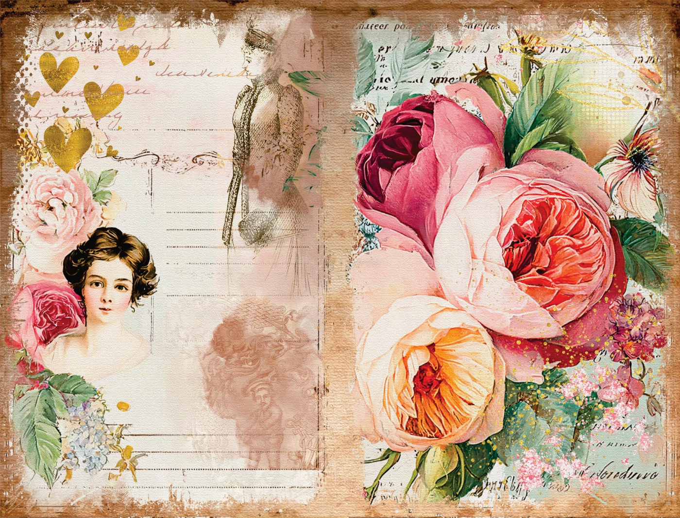 Decoupage Rice Papers - 6 Pieces | 6 Unique Designs | Versatile Decoupage Designs for Art Projects & Crafting by CRAFT KREATIVELY