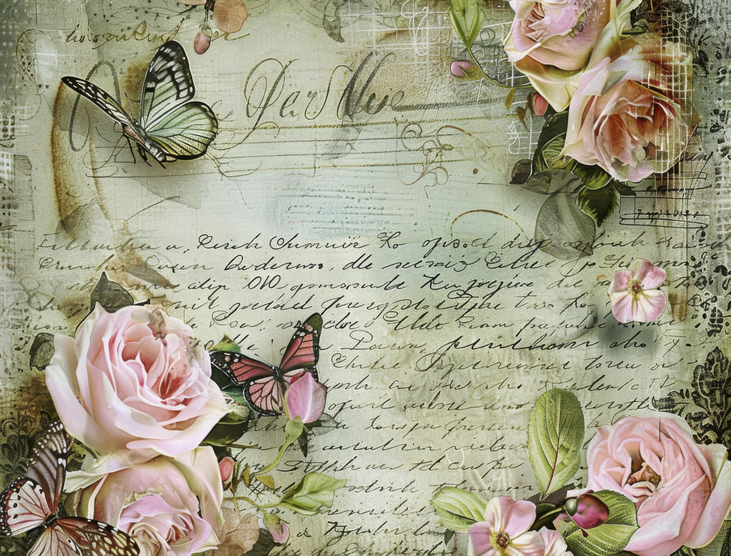 Decoupage Rice Papers - 6 Pieces | 6 Unique Designs | Versatile Decoupage Designs for Art Projects & Crafting by CRAFT KREATIVELY