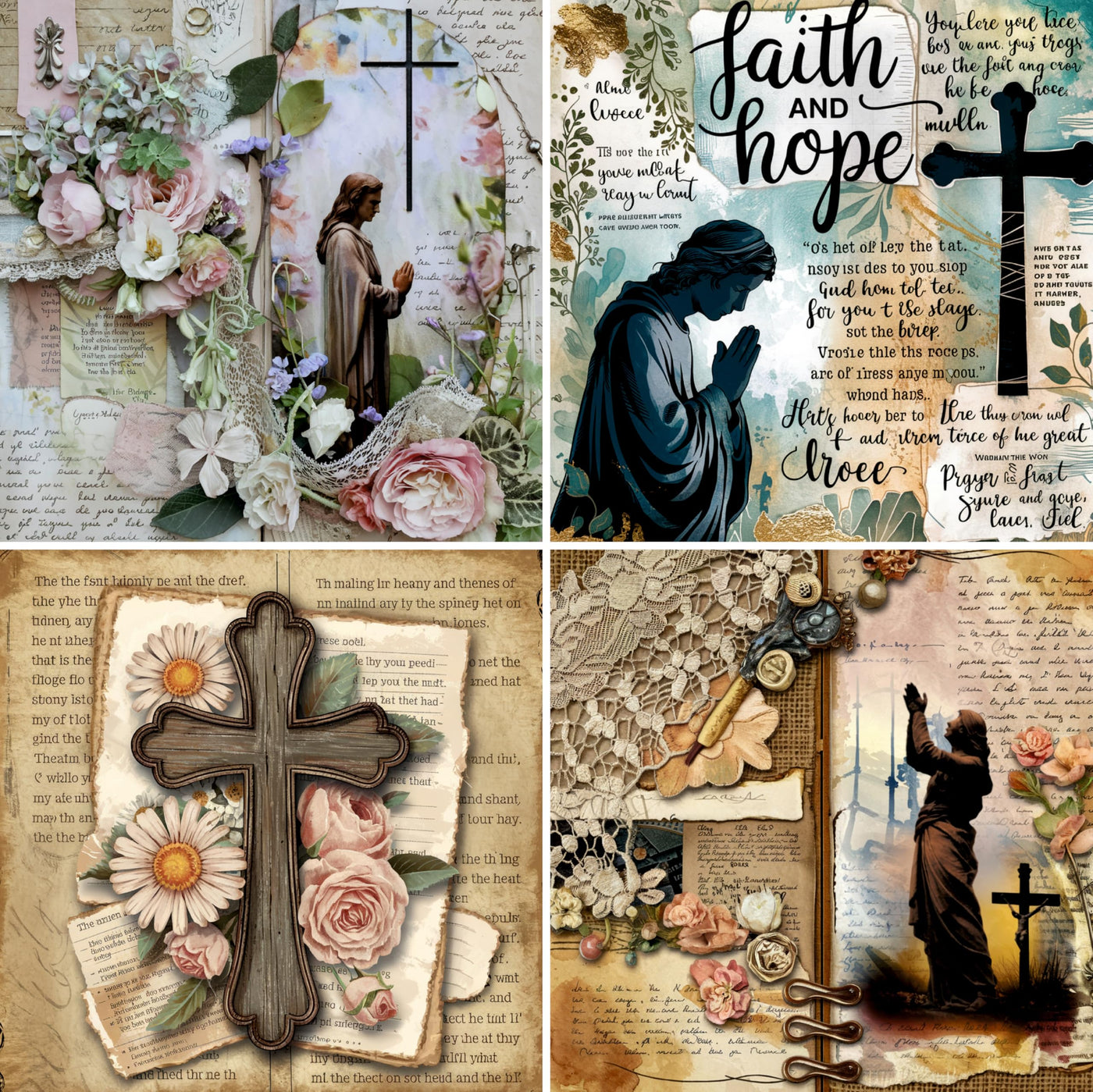 Christian Rice Papers – Decoupage Paper Design for Furniture, Mixed Media, Cards & Crafts, Decoupage by CRAFT KREATIVELY