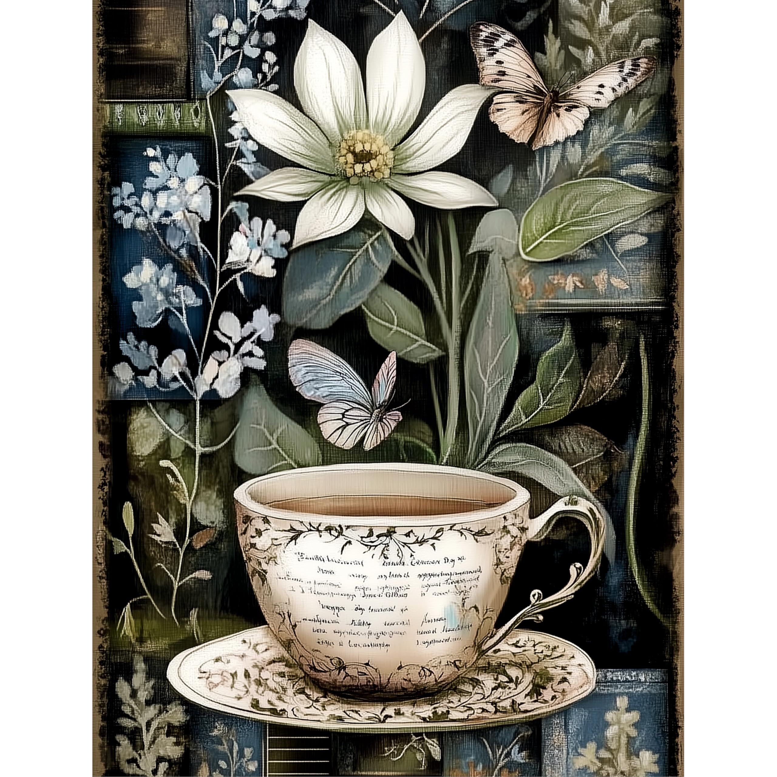 Botanical Rice Papers – Decoupage Paper Design for Furniture, Mixed Media, Cards & Crafts, Decoupage by CRAFT KREATIVELY