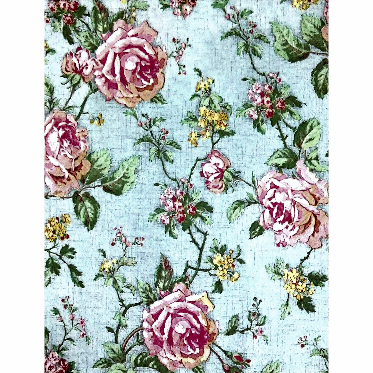 Vintage Flower Theme Mulberry Rice Paper, 20.5 x 26.5cm - 6 x Different Printed Mulberry Paper Images 30gsm Visible Fibres for Decoupage Crafts Mixed Media Collage Art