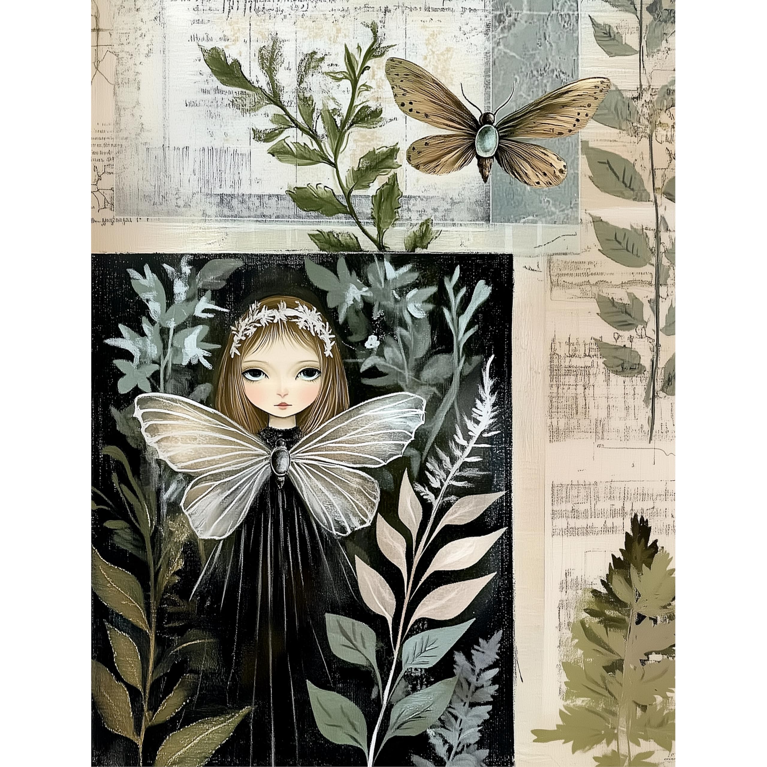 Botanical Rice Papers – Decoupage Paper Design for Furniture, Mixed Media, Cards & Crafts, Decoupage by CRAFT KREATIVELY