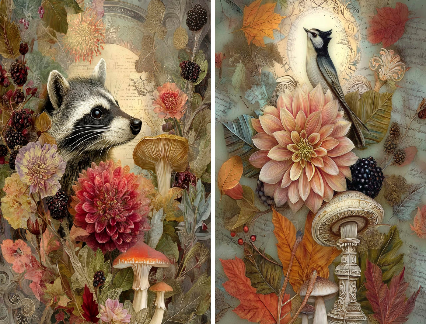 Decoupage Rice Papers - 6 Pieces | 6 Unique Designs | Versatile Decoupage Designs for Art Projects & Crafting by CRAFT KREATIVELY
