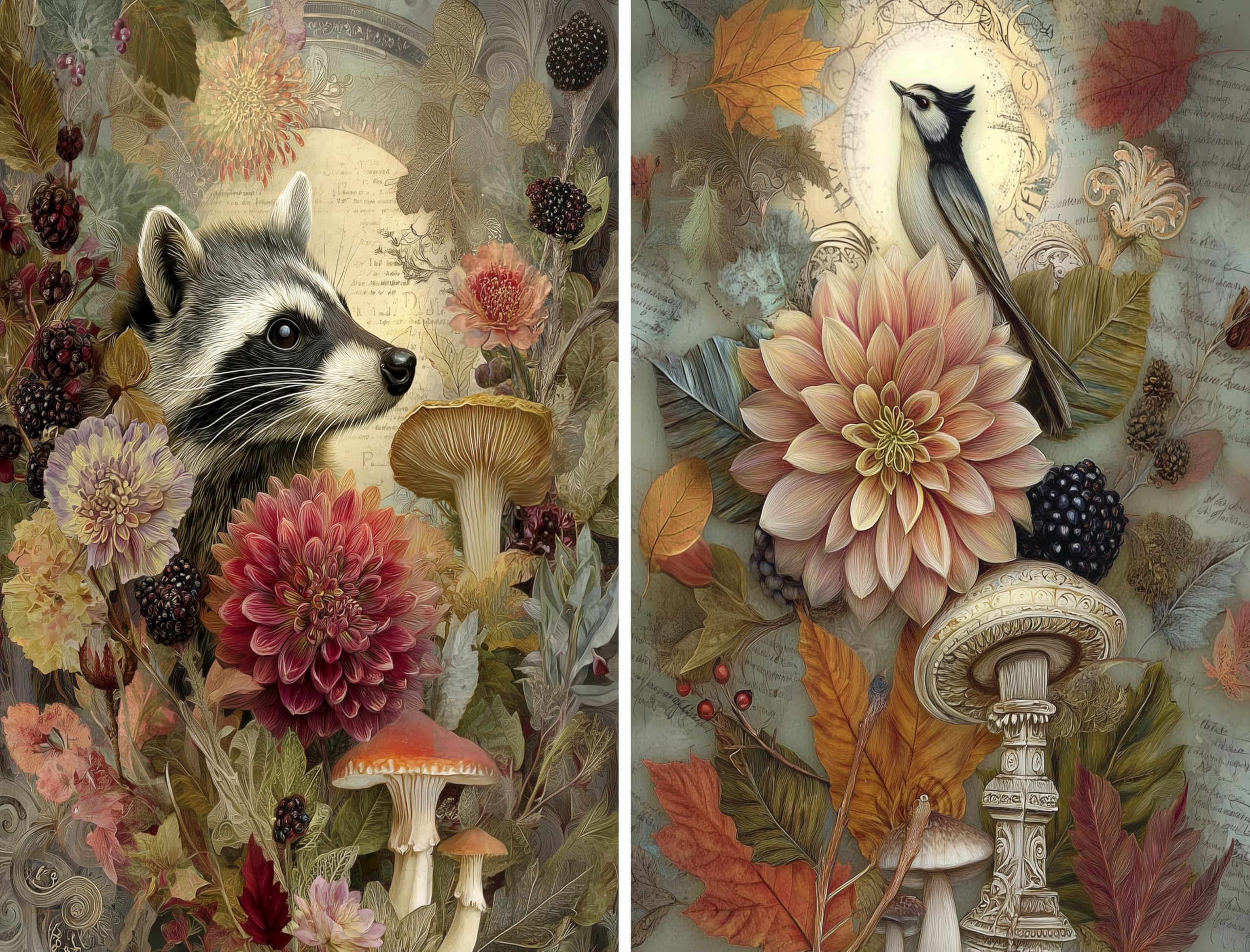 Decoupage Rice Papers - 6 Pieces | 6 Unique Designs | Versatile Decoupage Designs for Art Projects & Crafting by CRAFT KREATIVELY
