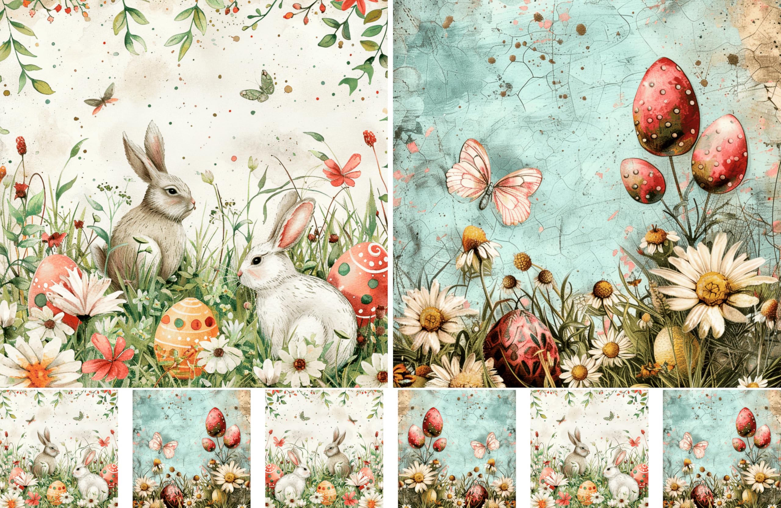 Decoupage Rice Papers - 4 Pages | 8 Unique Designs | Versatile Christmas Designs for Art Projects & Crafting by CRAFT KREATIVELY