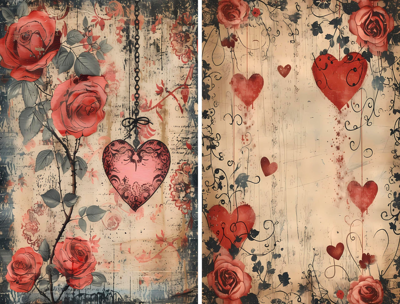 Decoupage Rice Papers - 6 Pieces | 6 Unique Designs | Versatile Decoupage Designs for Art Projects & Crafting by CRAFT KREATIVELY