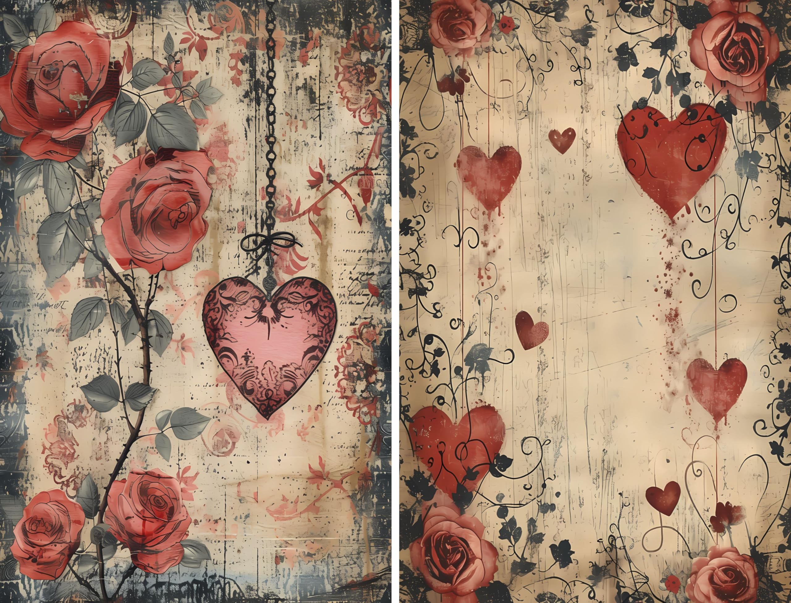 Decoupage Rice Papers - 6 Pieces | 6 Unique Designs | Versatile Decoupage Designs for Art Projects & Crafting by CRAFT KREATIVELY
