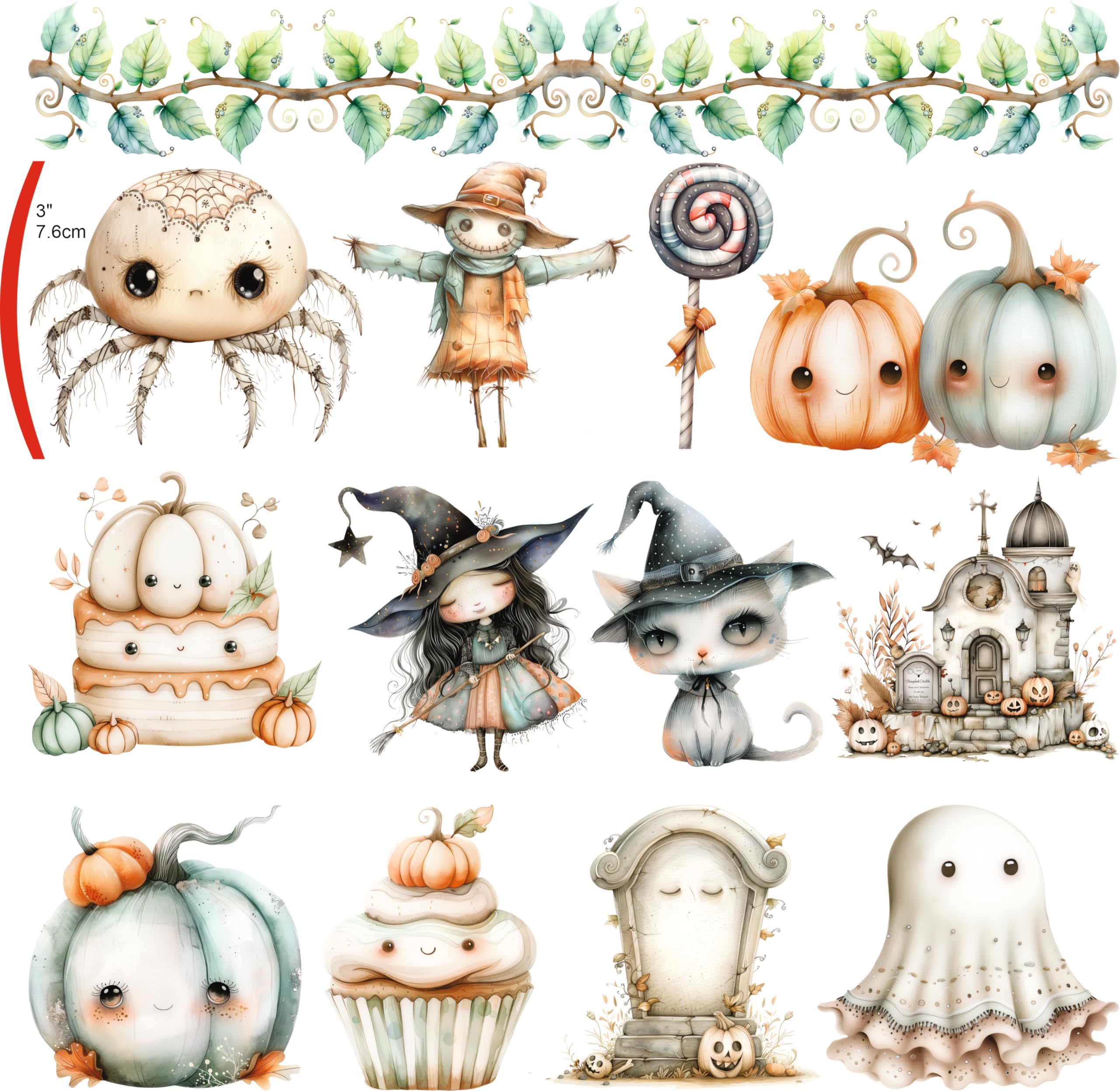 Decoupage Rice Paper (2 pc) - 24+ Decoupage 3 inch (7.6cm) Mini Designs for Collage, Card Making & Crafts, Decoupage by CRAFT KREATIVELY